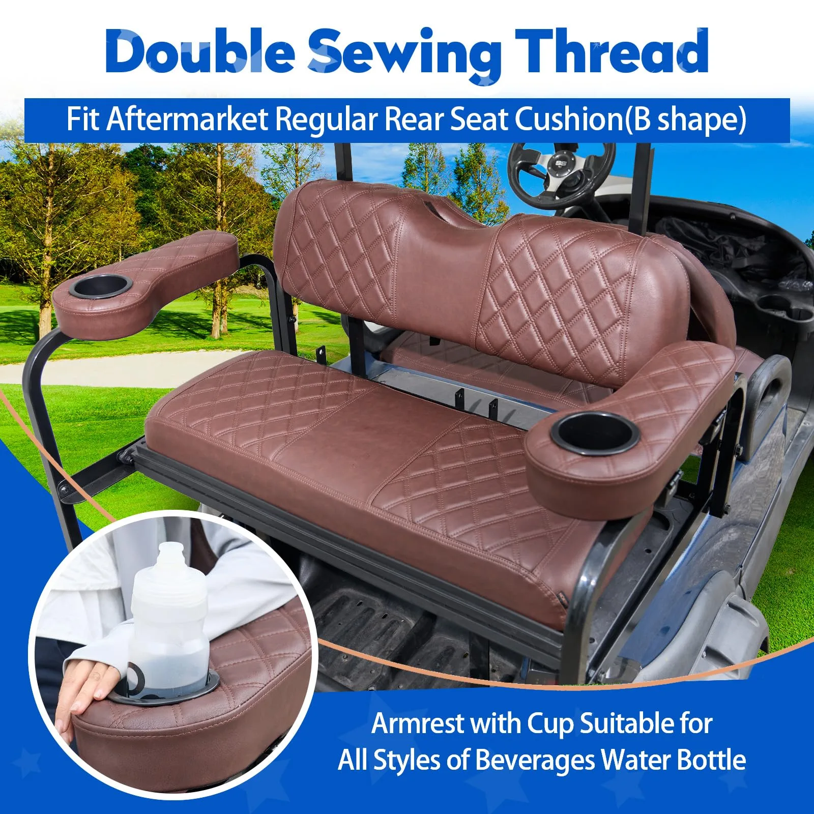 NOKINS Club Car Precedent Seat Covers with Armrests image 3