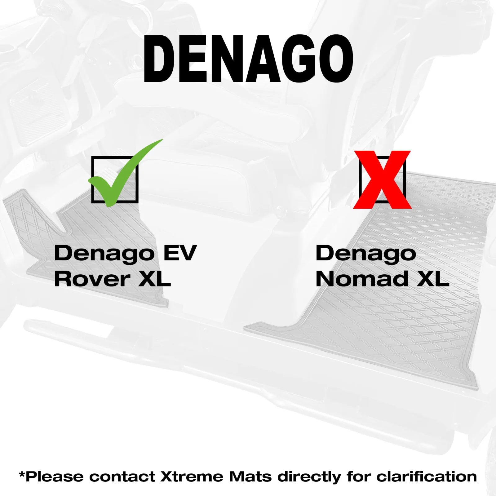 Xtreme Front Floor Mat Set for Denago Rover XL image 2