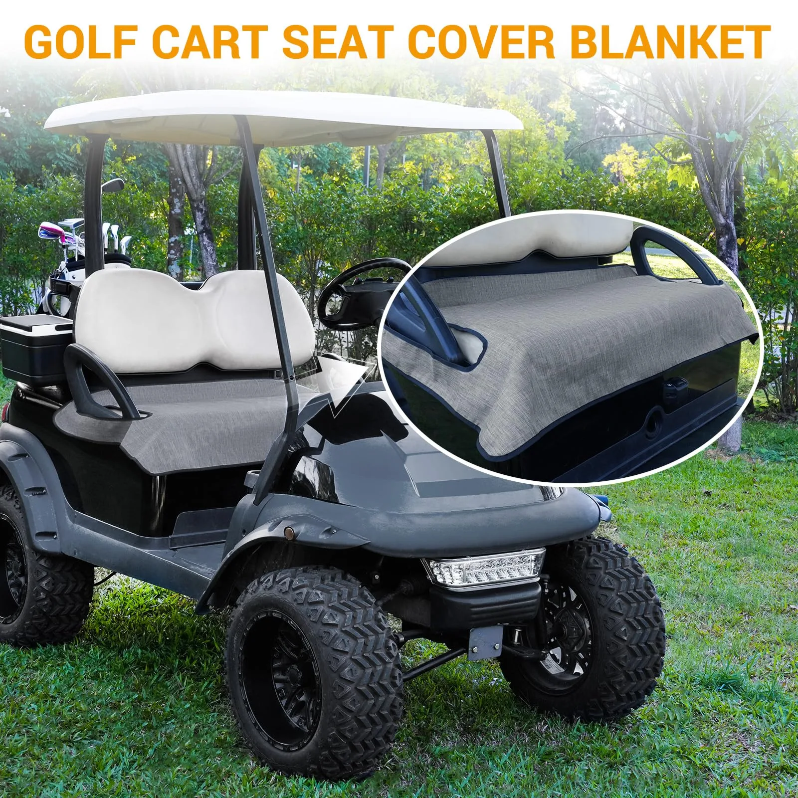 CLUBRALLY Golf Cart Seat Cover for Club Car and E-Z-GO image 2