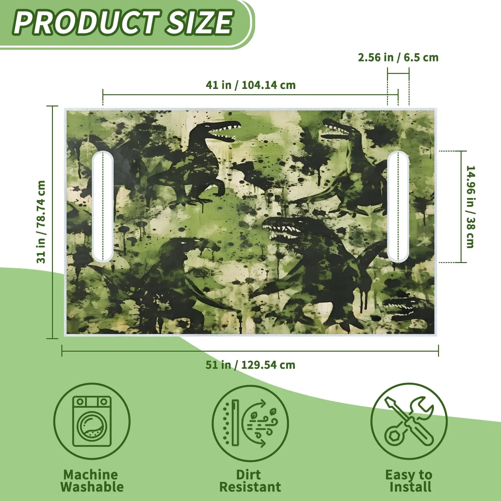 Tiveruda Camouflage Golf Cart Seat Cover 51 x 31 in image 2