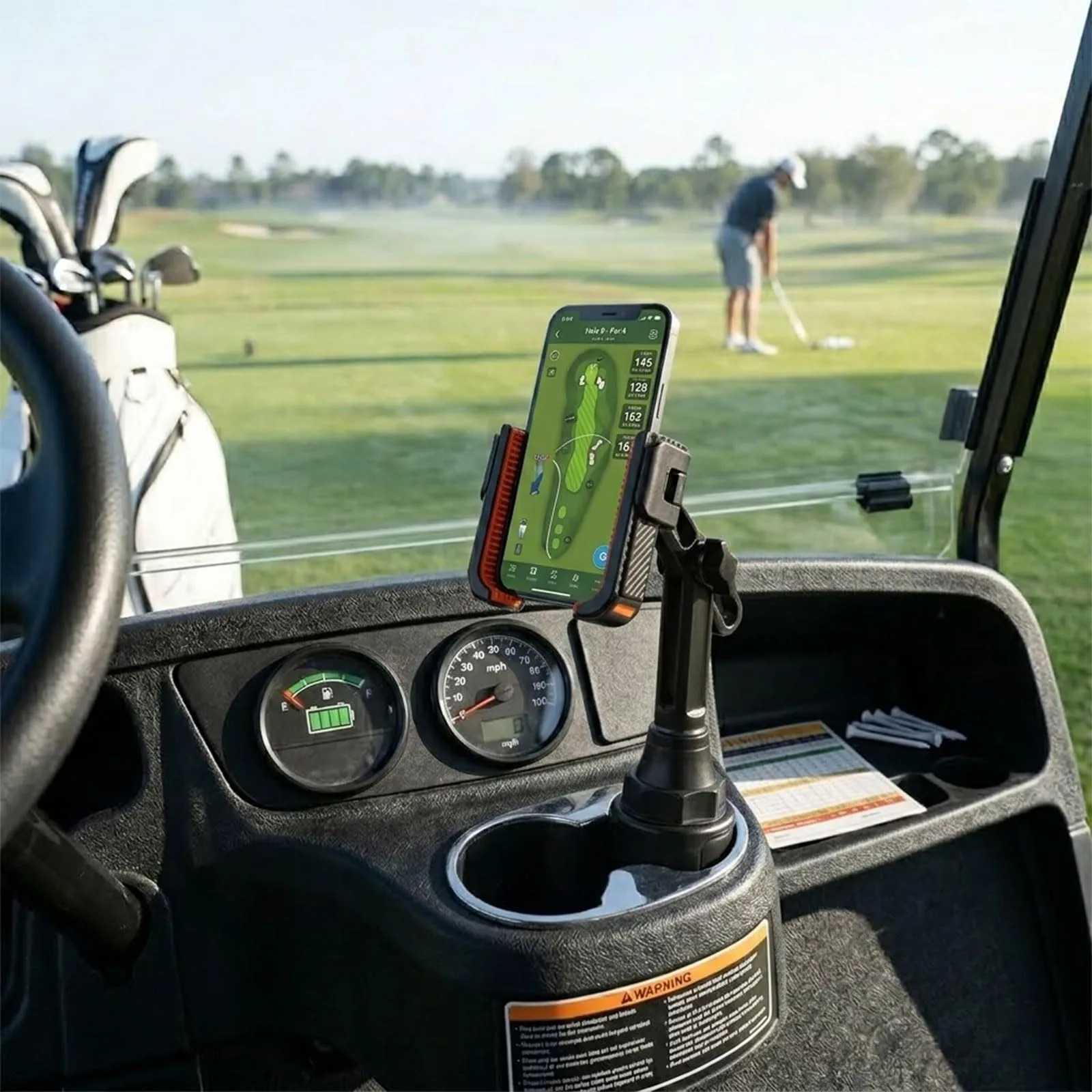 xik Golf Cart Cup Phone Holder Mount for EZGO, Club Car & Yamaha image 2