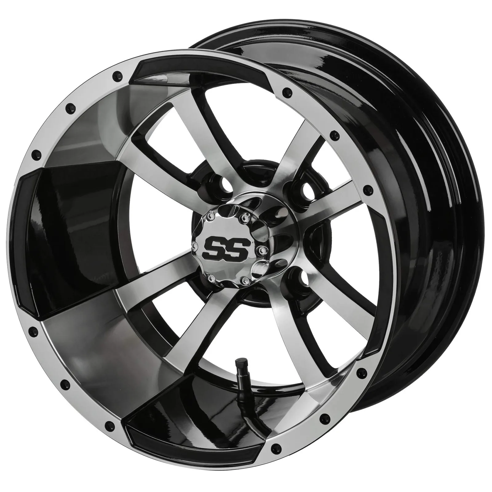 RM Cart 12-Inch Maltese Cross Golf Cart Wheels Set of 4