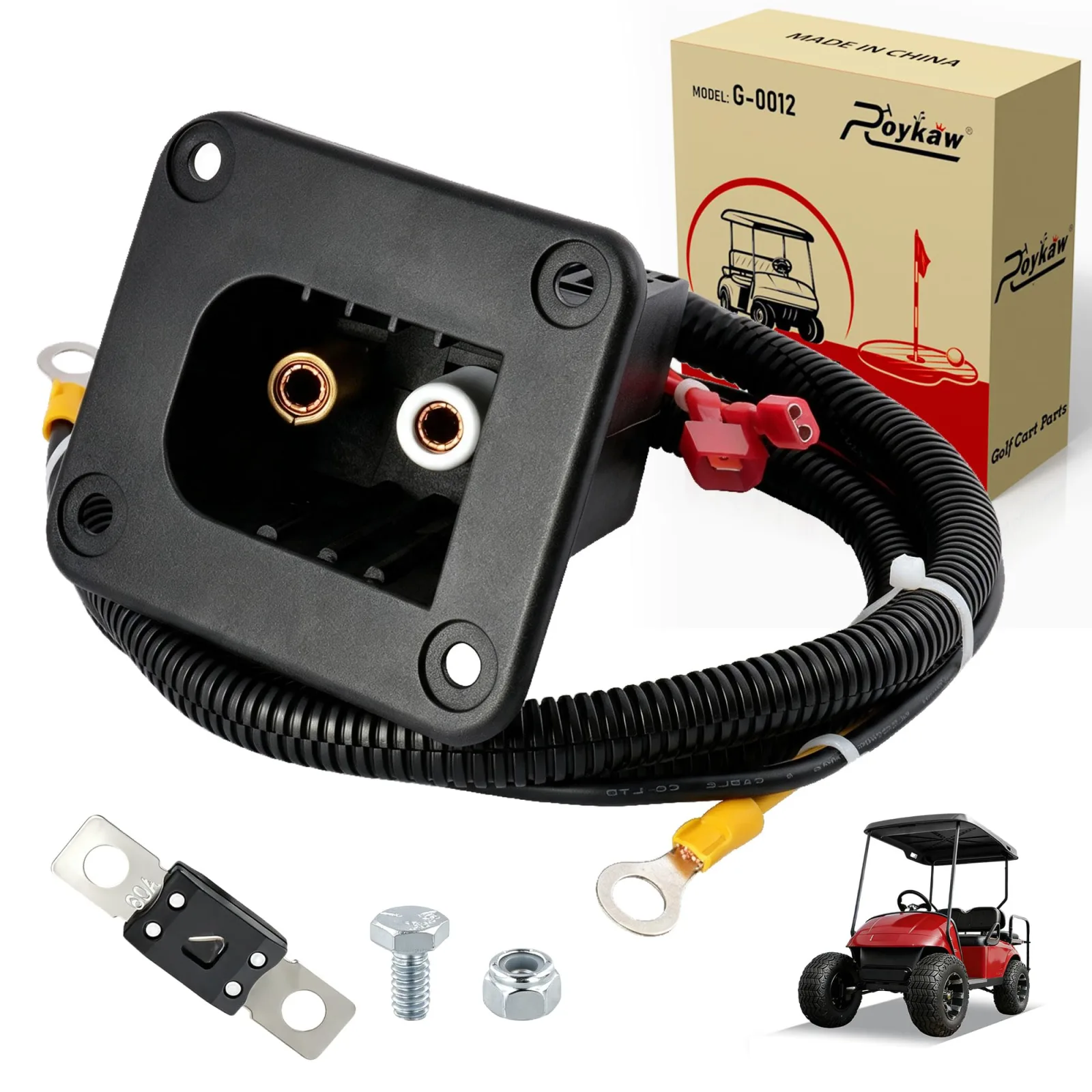 Roykaw 36V E-Z-GO Powerwise Charger Receptacle ROY0757