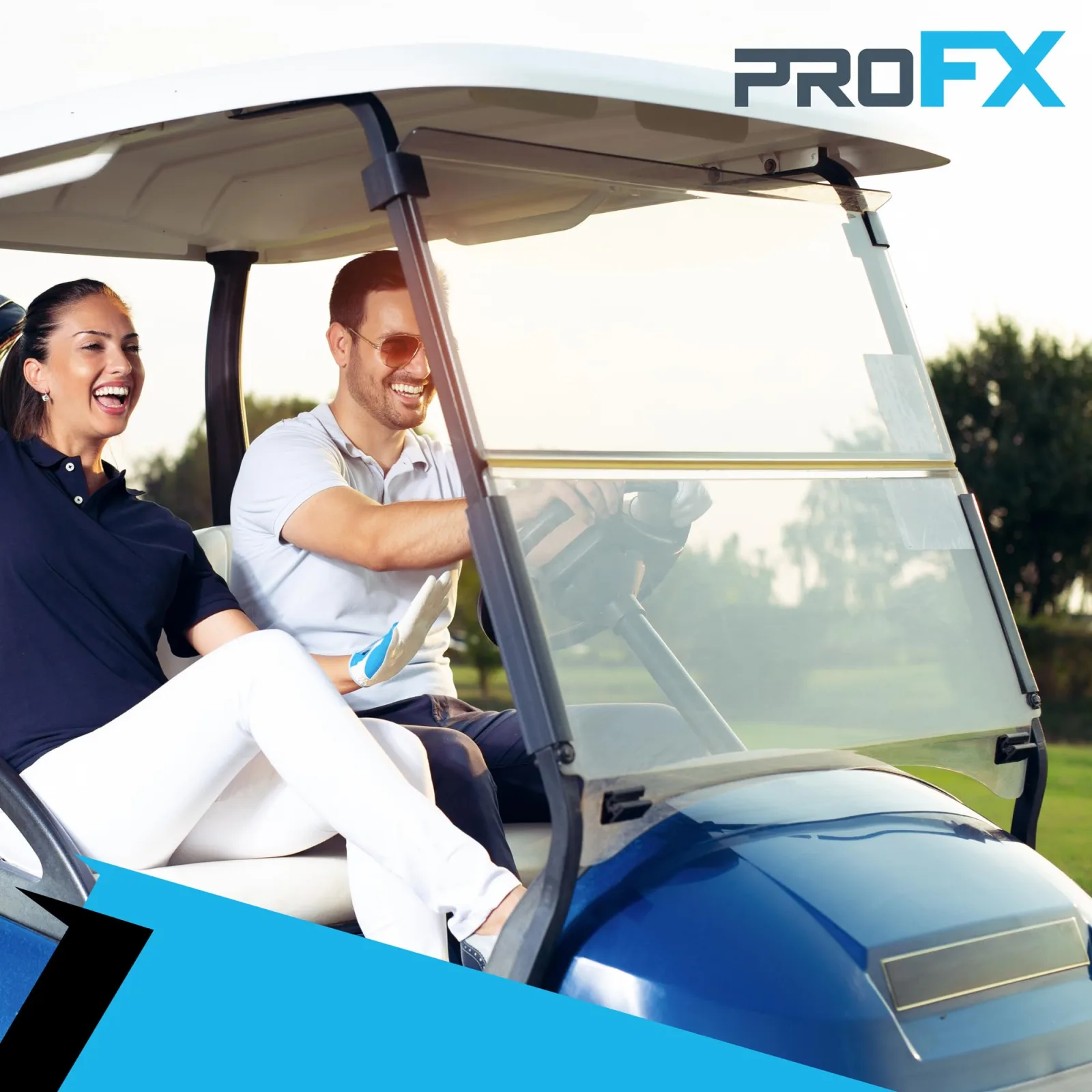 ProFX PFX4005 Tinted Windshield for Club Car Golf Carts image 3