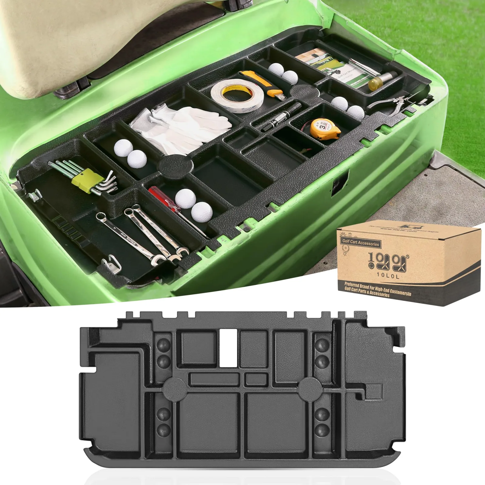 10L0L Golf Cart Under Seat Storage Tray for Club Car Precedent