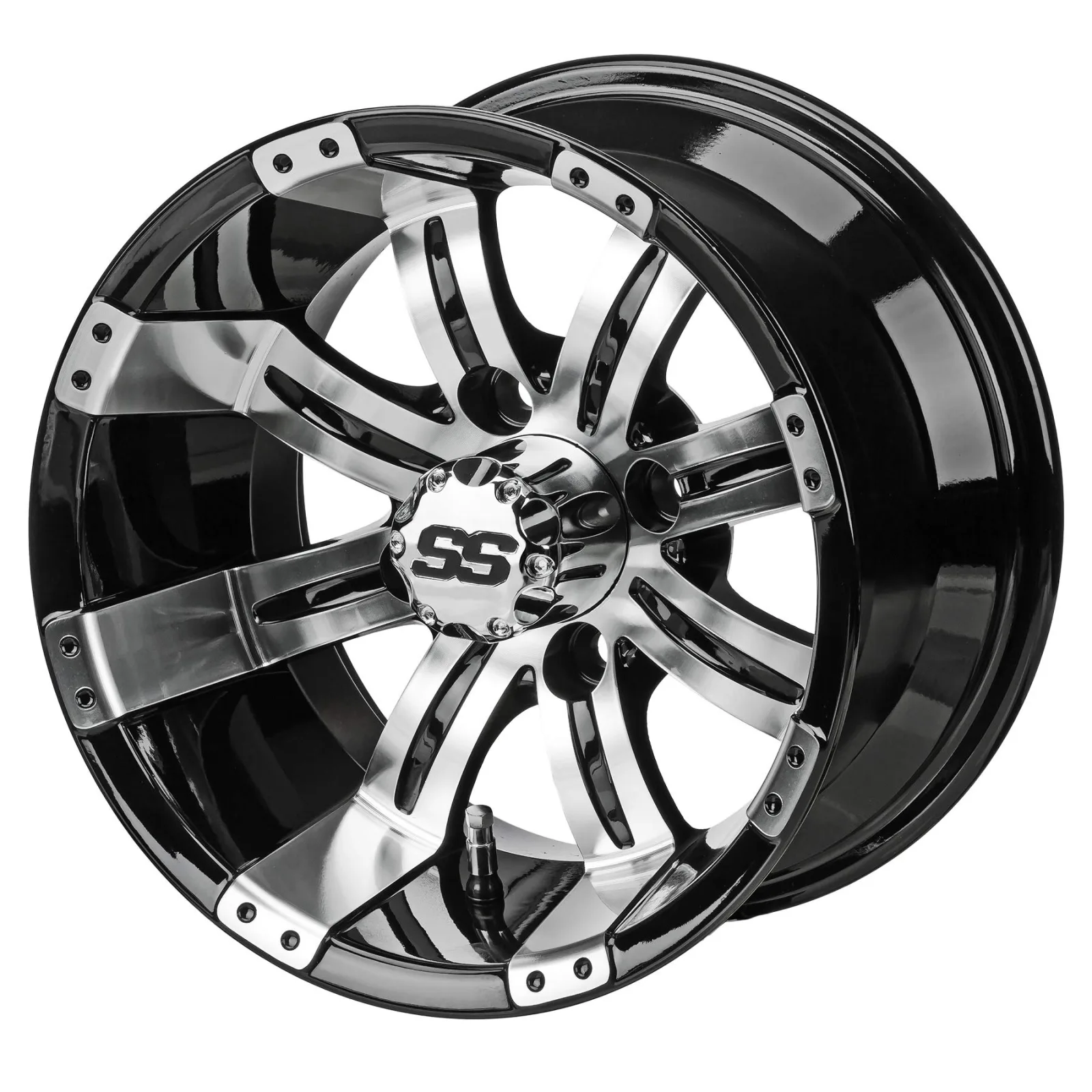 RM Cart Casino 12-Inch Golf Cart Wheels, Set of 4
