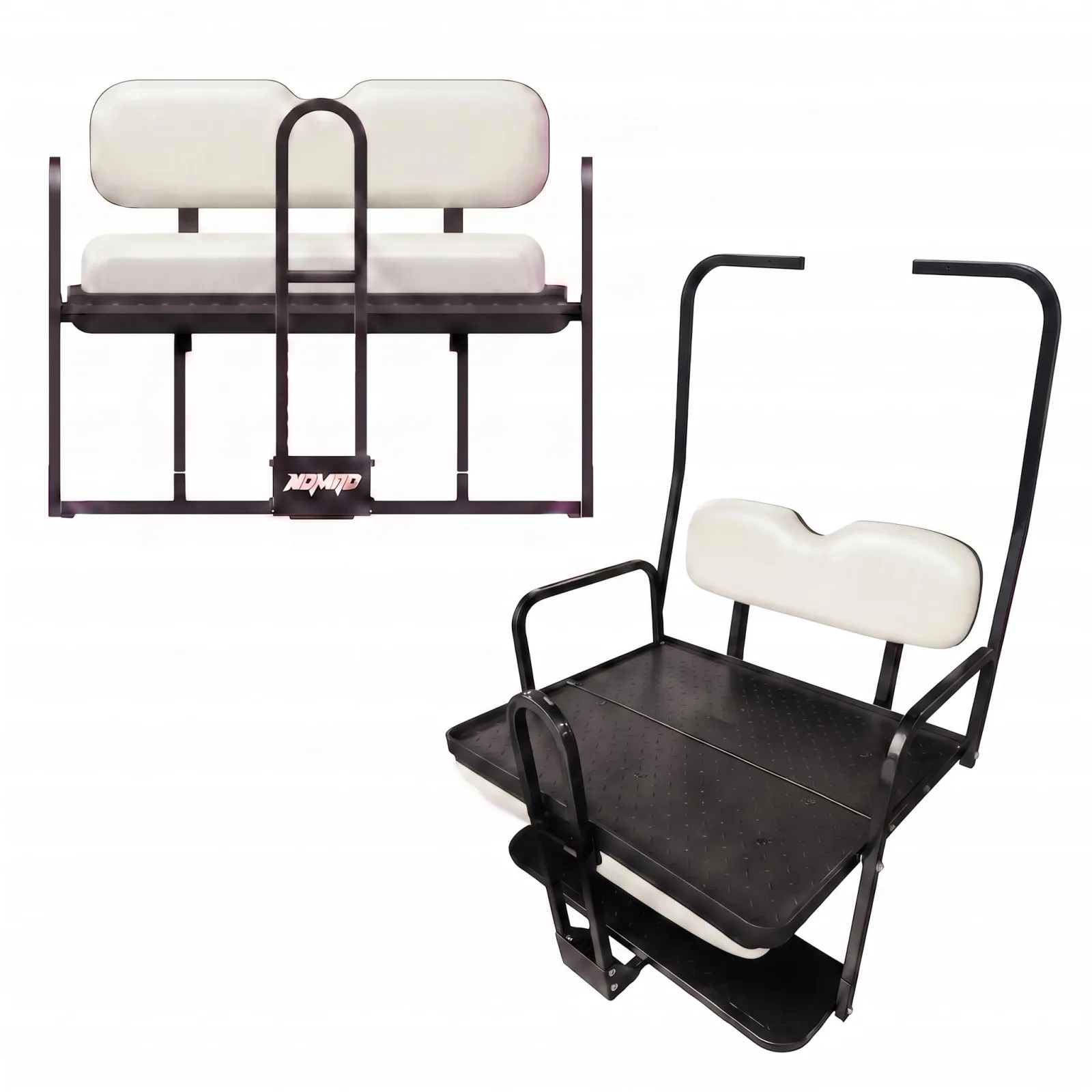 Hardcore Parts Rear Flip Seat for Club Car DS 1982-2000