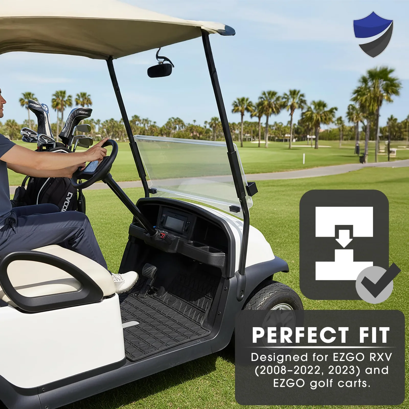 Club Clean FC EZ RXV Floor Mat for E-Z-GO RXV image 3