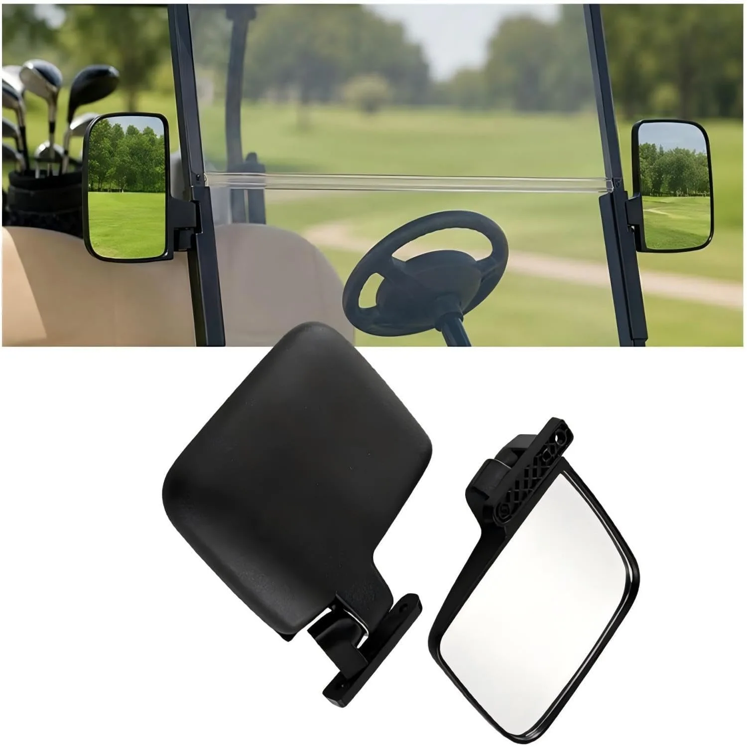 Generic Side Mirrors for Yamaha Drive2 2+2 Gas 2017-2026
