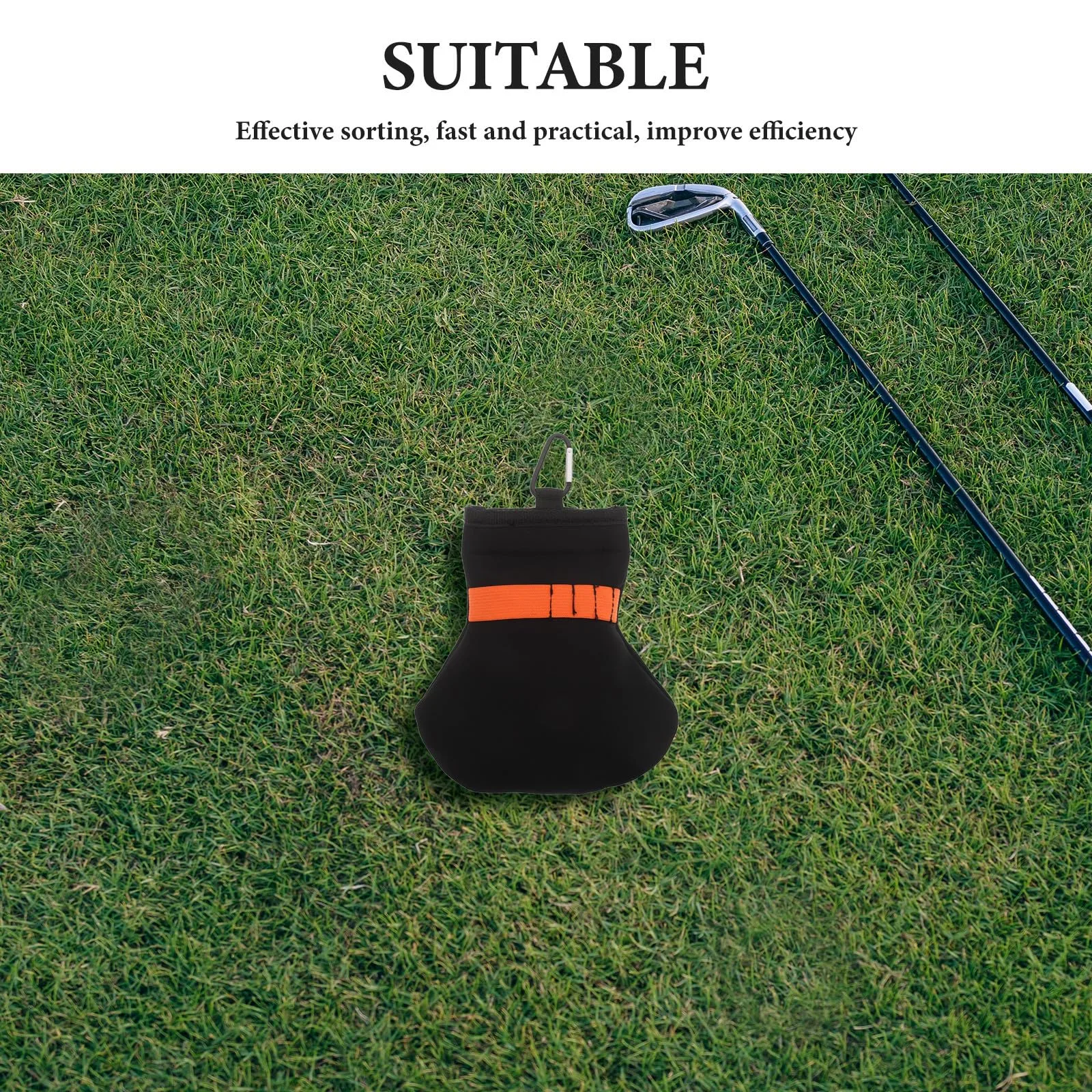 Toyvian Golf Tee and Ball Storage Bag with Clip image 3