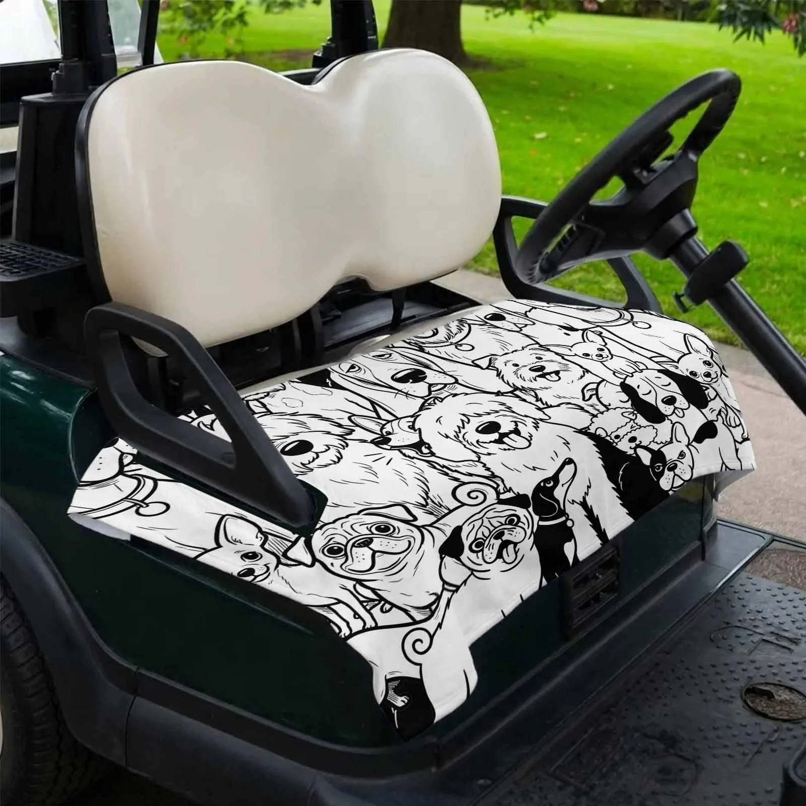 DecorLovee Golf Cart Seat Cover for 2-Seater Carts image 2