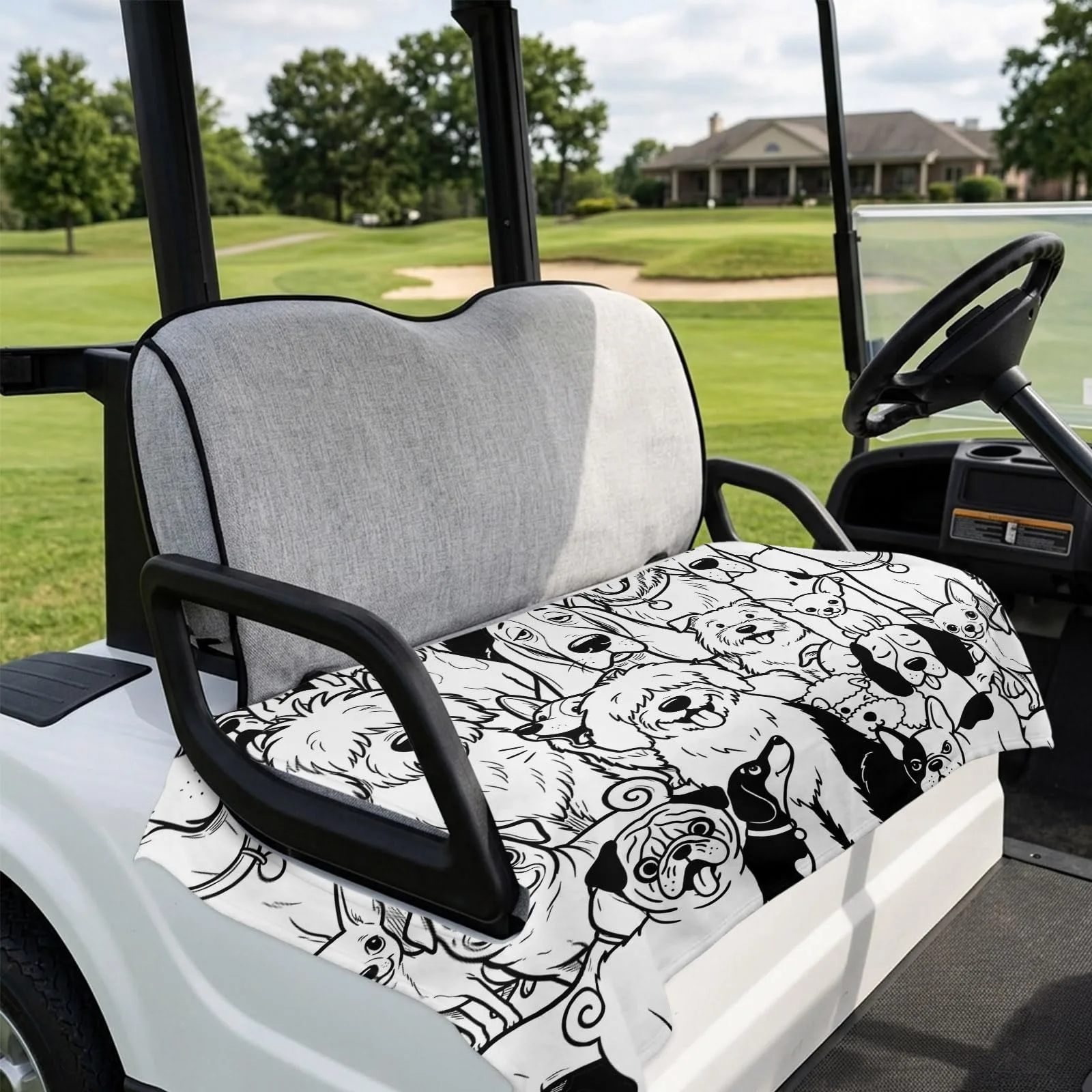 DecorLovee Golf Cart Seat Cover for 2-Seater Carts image 4