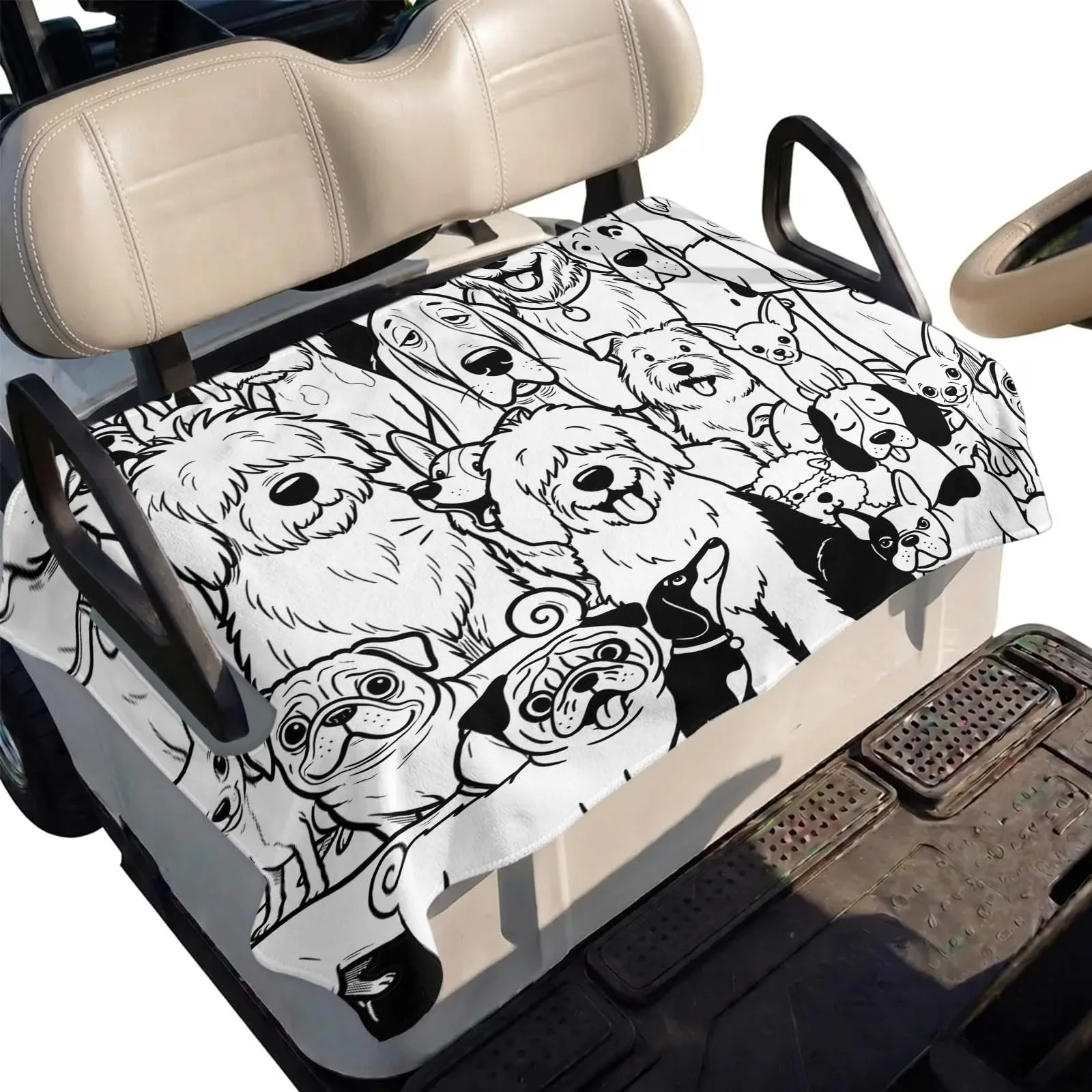DecorLovee Golf Cart Seat Cover for 2-Seater Carts