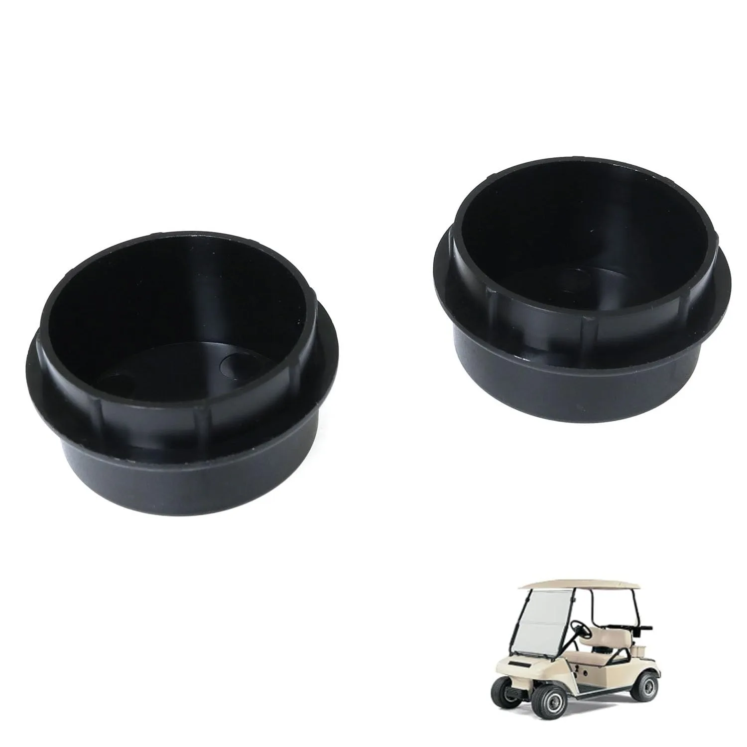 RLECS 102353201 Golf Cart Front Hub Dust Covers image 2