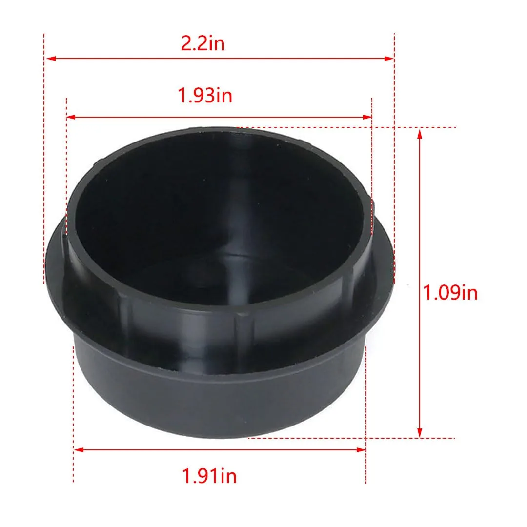 RLECS 102353201 Golf Cart Front Hub Dust Covers image 3