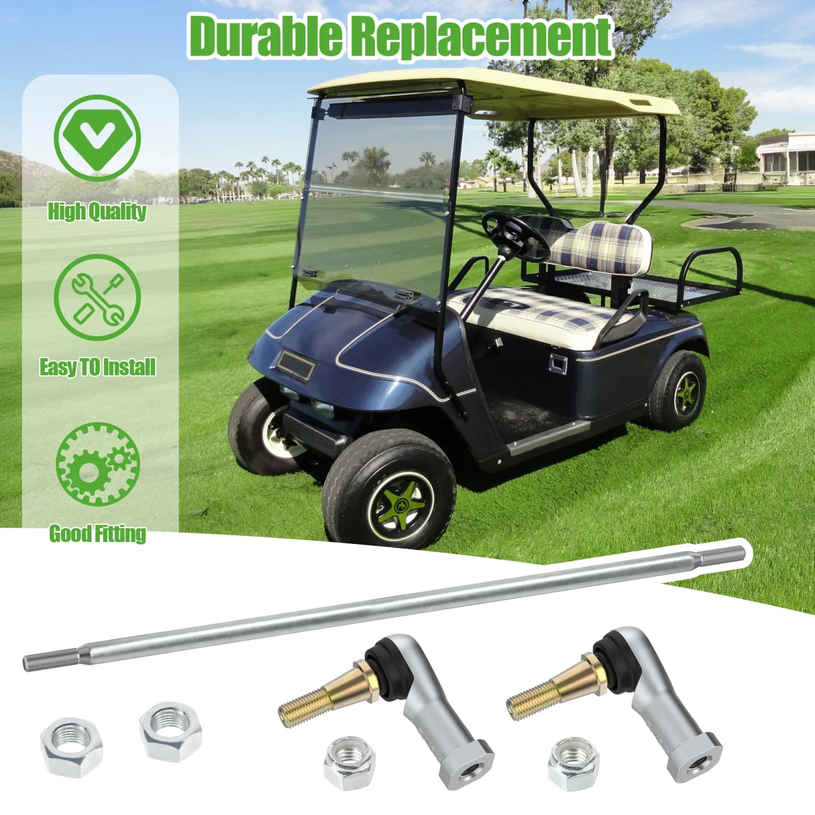 10L0L 26-Inch Golf Cart Tie Rod Assembly 70876-G02 image 4