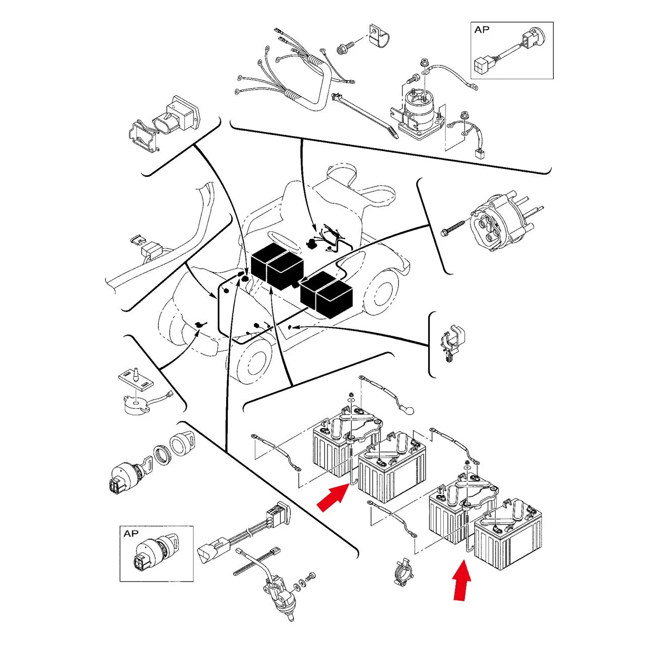 10L0L Battery Hold-Down J-Bolt Kit for Yamaha G29 image 3