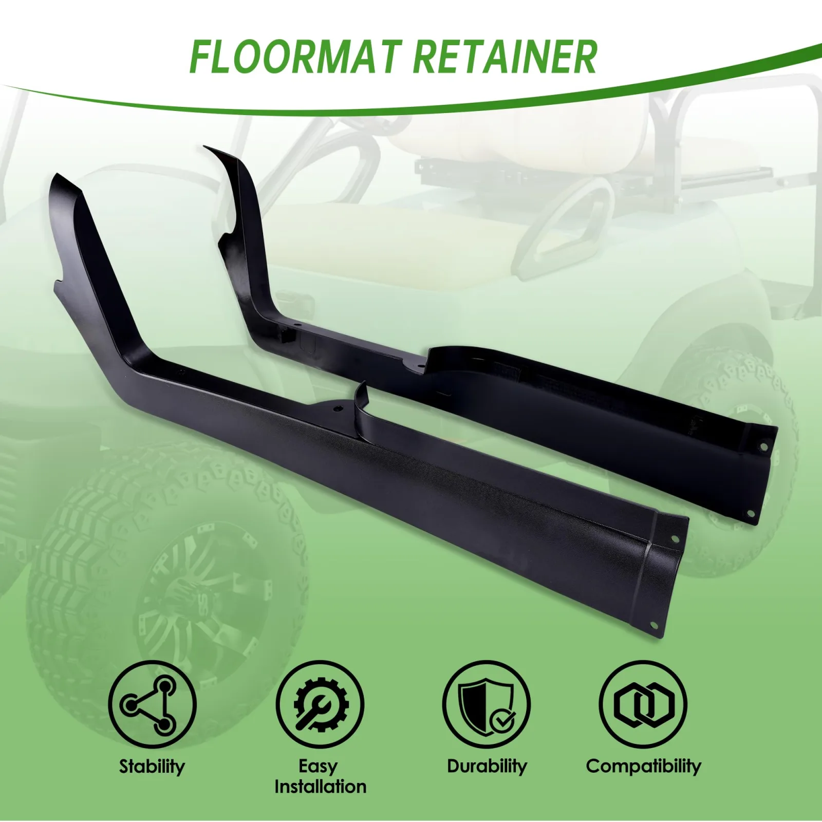 10L0L Floormat Retainer Side Panel Kit for Club Car image 4