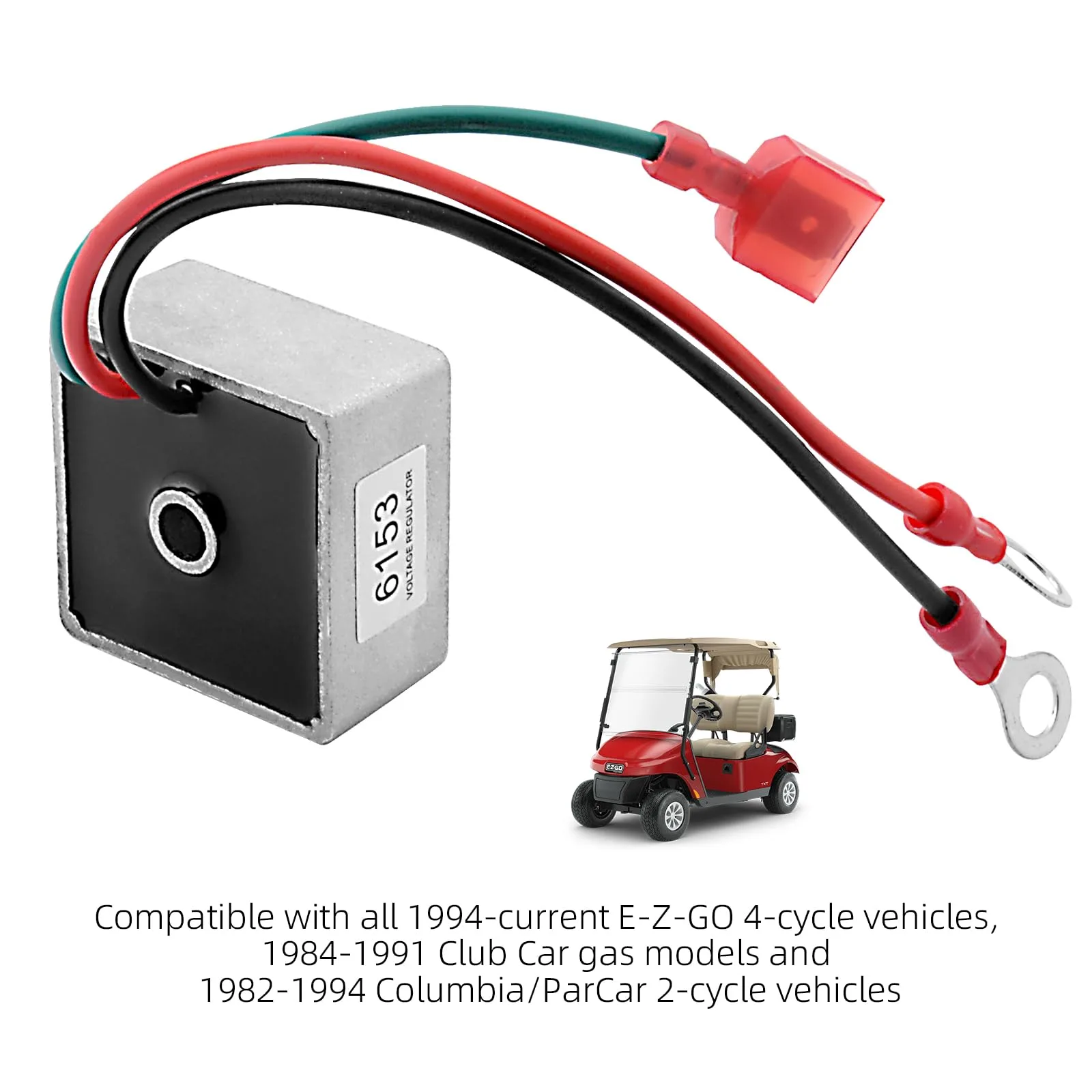 Roykaw Voltage Regulator Rectifier G-0185N for E-Z-GO, Club Car, Columbia/ParCar image 3
