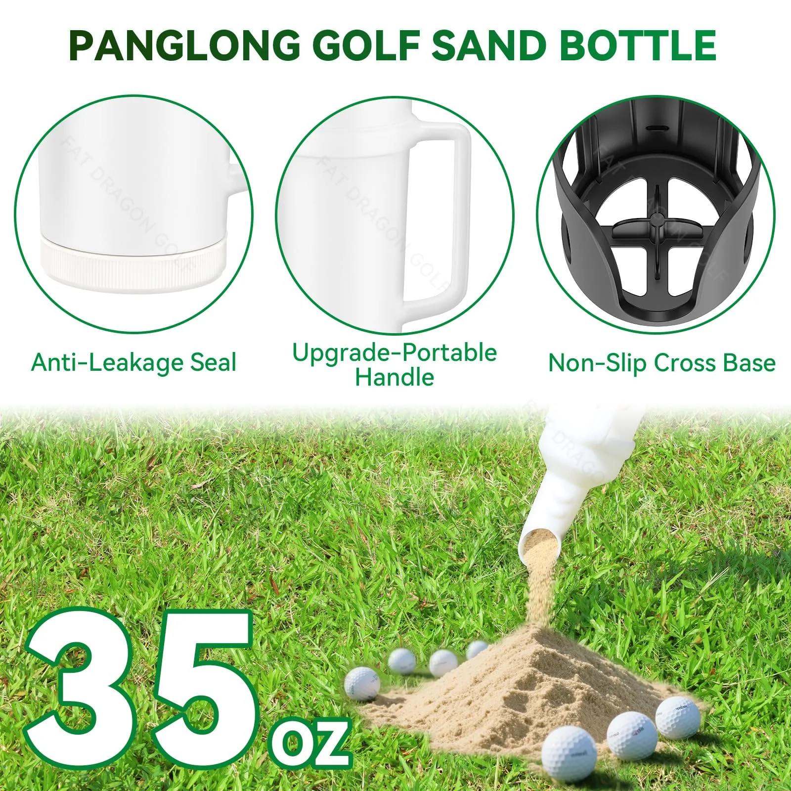 Panglong FDG-135 Golf Cart Sand Bottle, 35 oz image 2