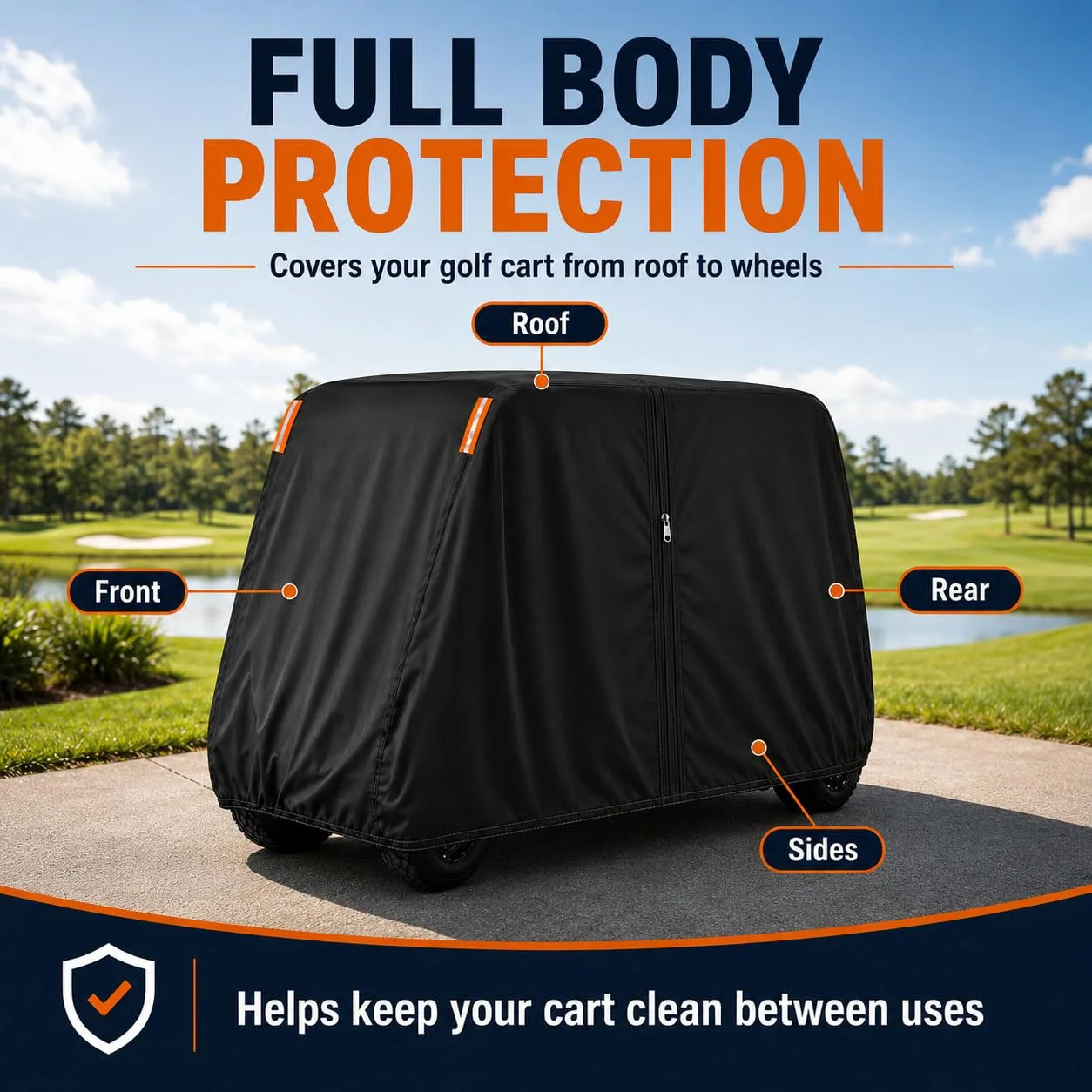 Evolution D5 Maverick 6 Golf Cart Cover 2023-2026 image 4