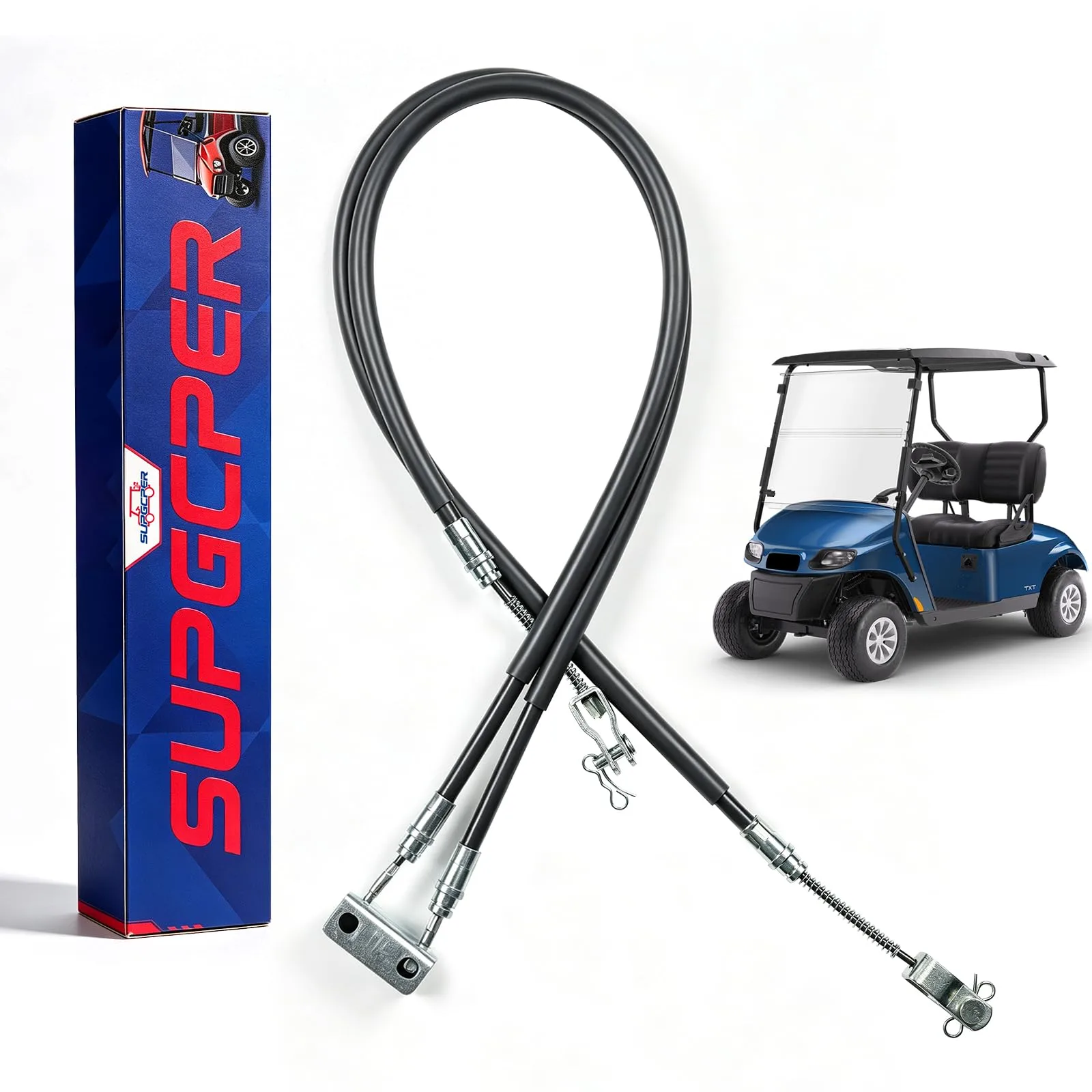 SUPGCPER Brake Cable Set for E-Z-GO TXT 1994-Up