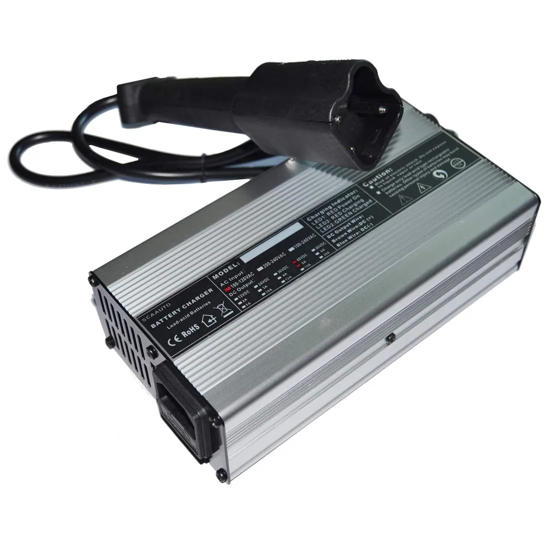 ScaAuto 48V 5A Charger for Yamaha G29 Golf Cart image 3