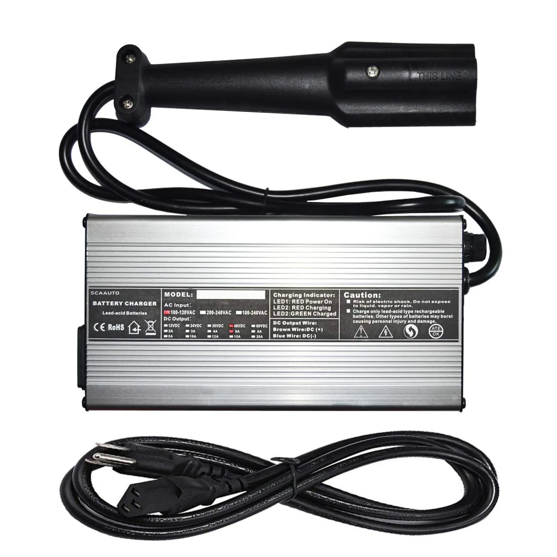 ScaAuto 48V 5A Charger for Yamaha G29 Golf Cart