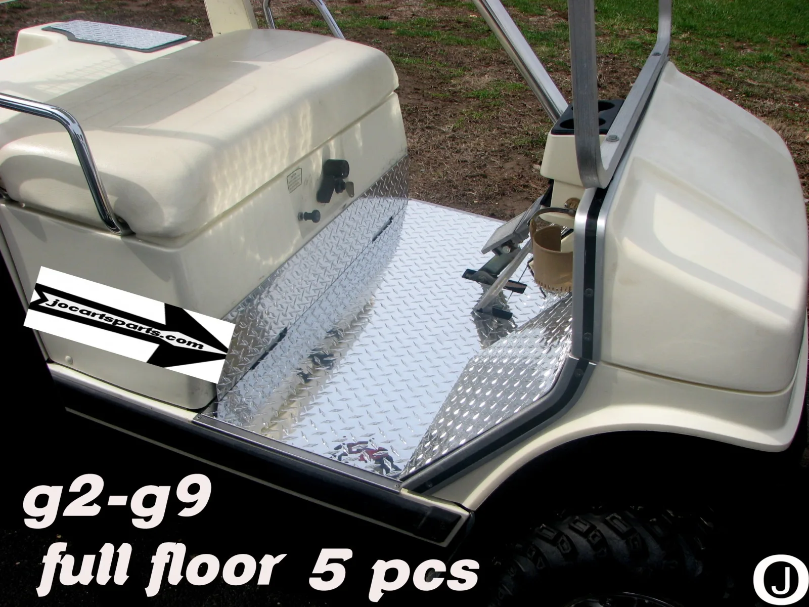J & O Parts Diamond Plate Floor Kit for Yamaha G2 and G9 image 2