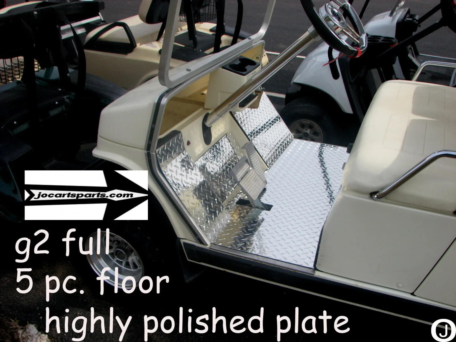 J & O Parts Diamond Plate Floor Kit for Yamaha G2 and G9 image 3