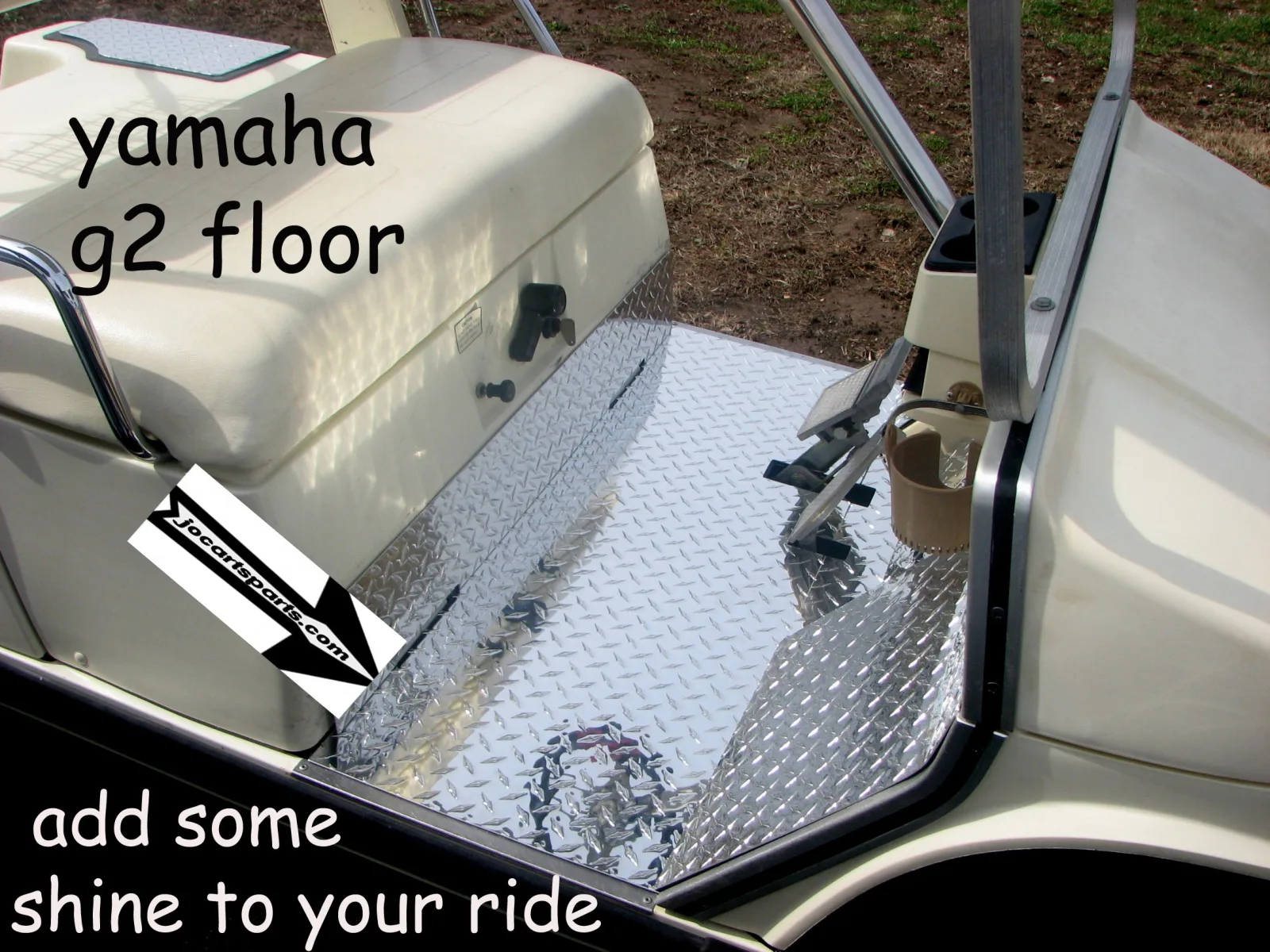 J & O Parts Diamond Plate Floor Kit for Yamaha G2 and G9 image 4