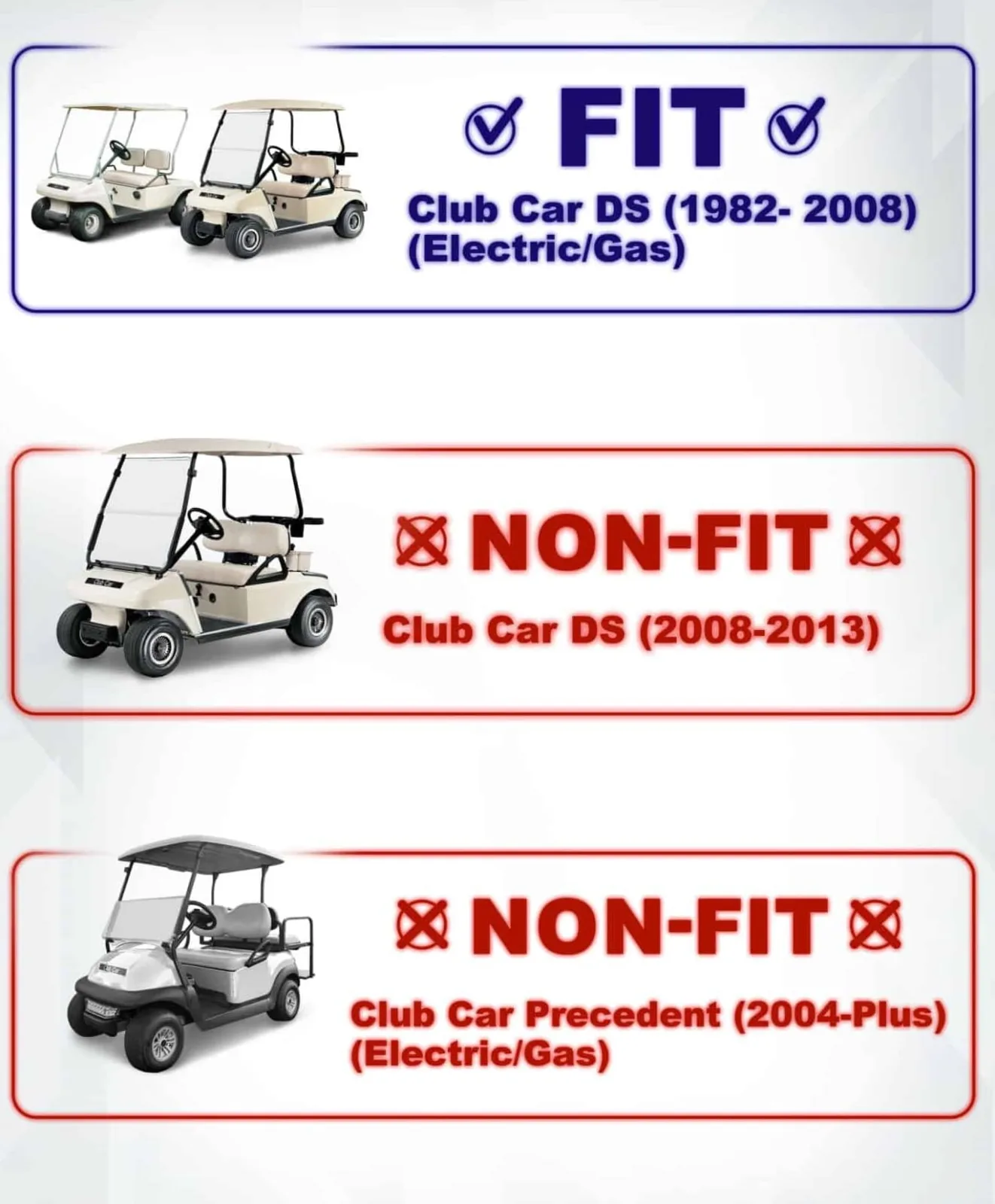ACED Parts Front Shocks for Club Car DS, 1981-2008 image 2