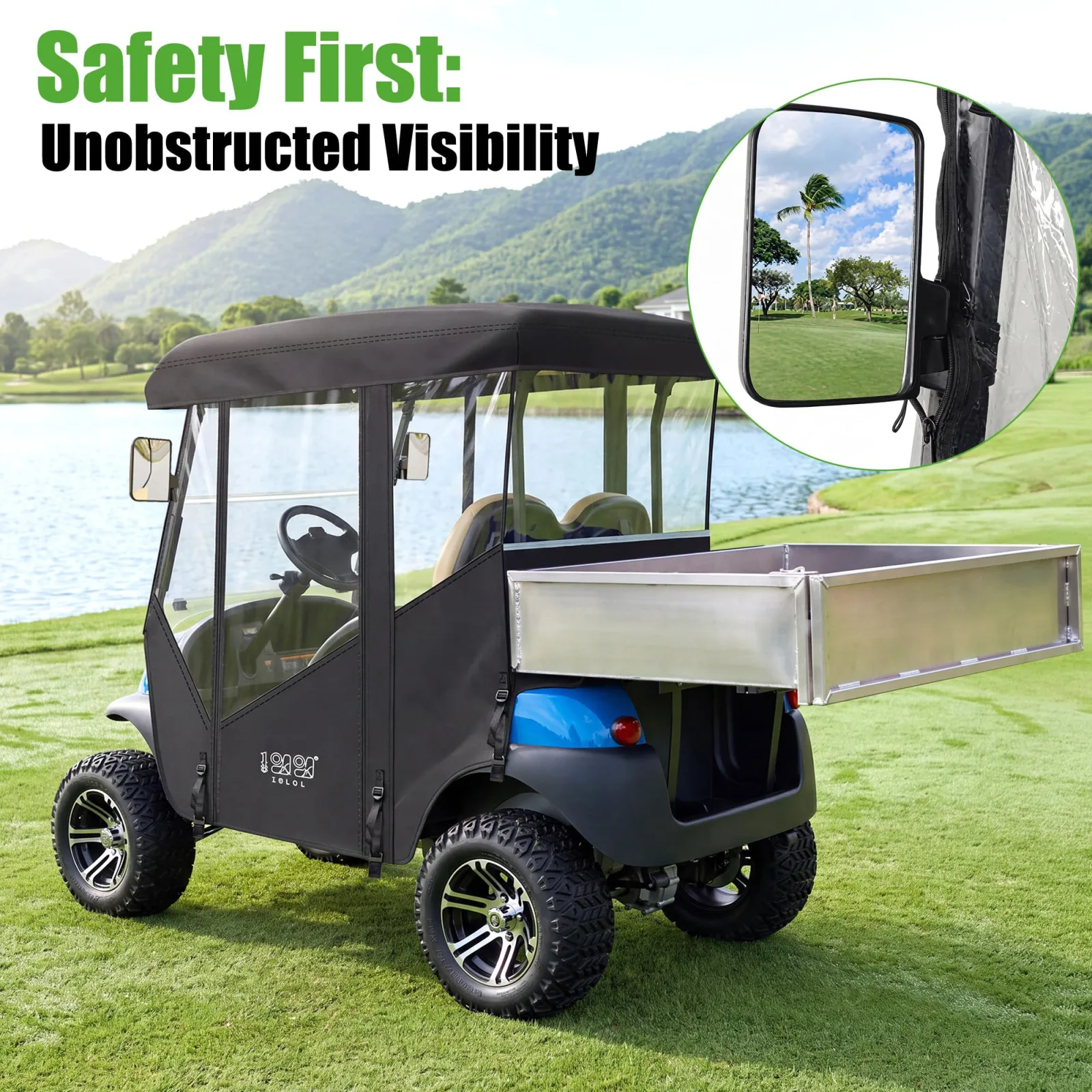 10L0L Golf Cart Enclosure for Club Car and E-Z-GO TXT image 4