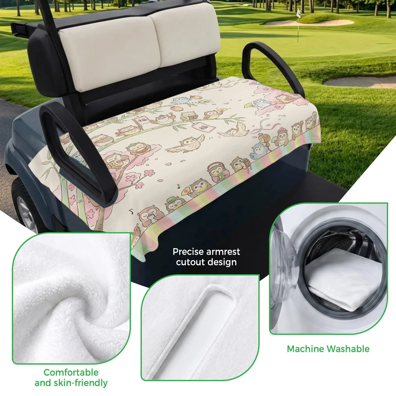 Trosturdspn Golf Cart Seat Towel Blanket 51 x 31 in image 3