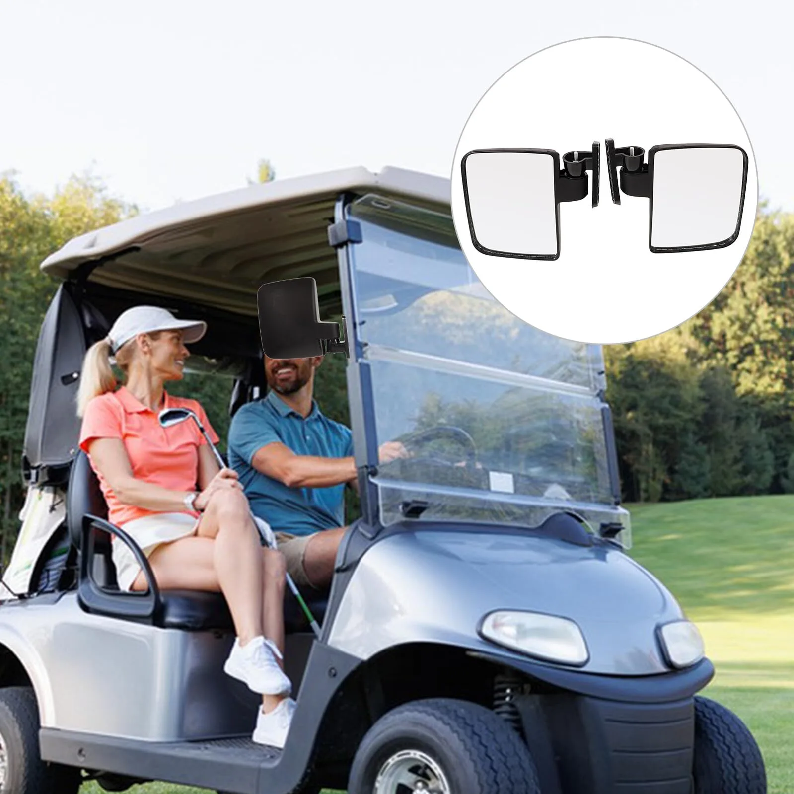 STOBAZA Golf Cart Rearview Mirror with Straps image 3