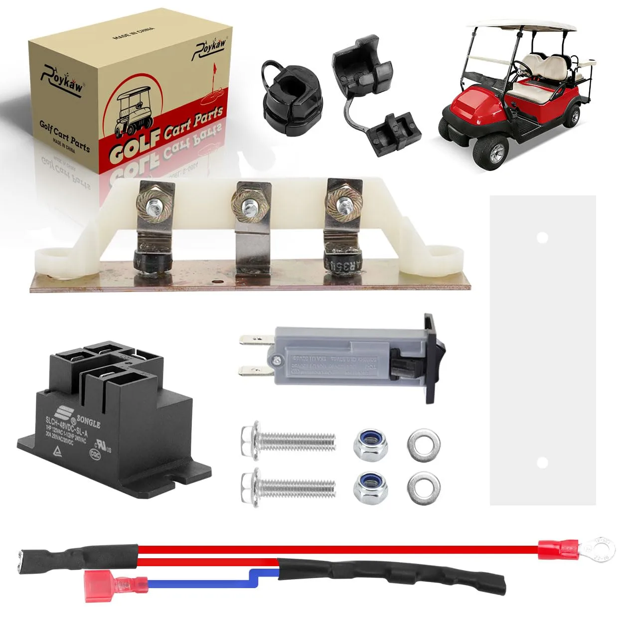Roykaw G-0370N 48V Club Car 17930 Charger Repair Kit