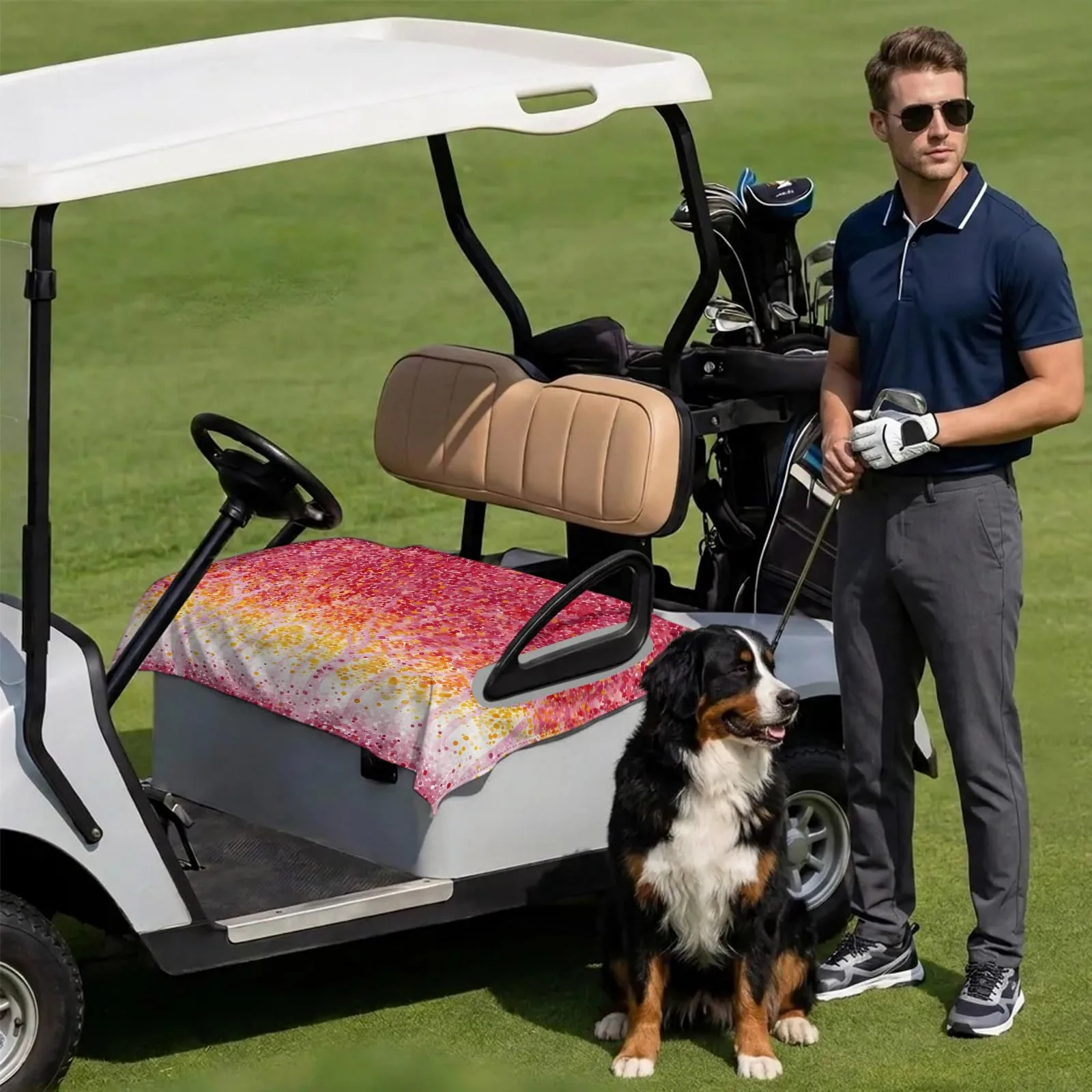 DecorLovee Golf Cart Seat Cover Towel, 51 x 31 Inch image 3