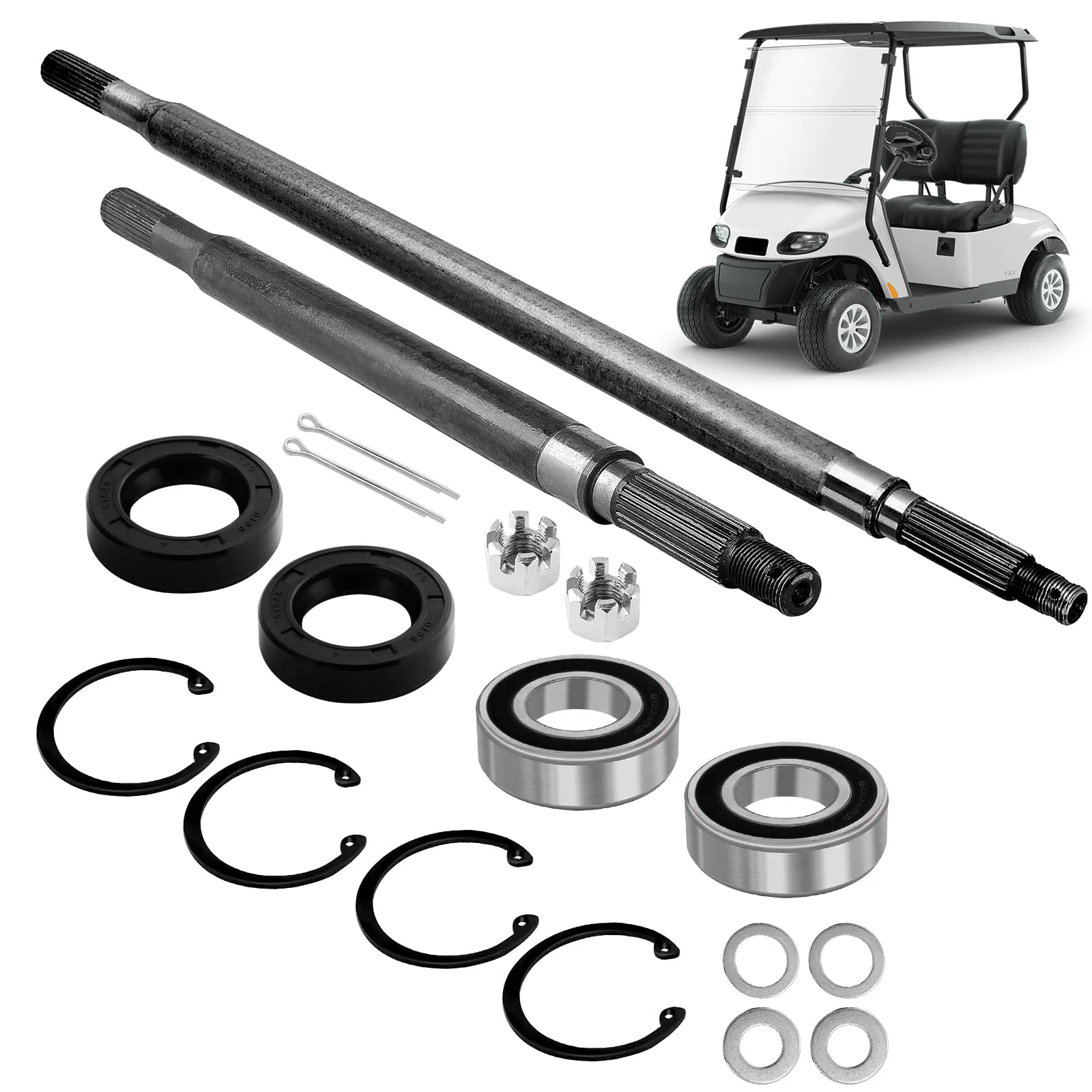 Cartalia Rear Axle Shaft Set for E-Z-GO TXT and Medalist