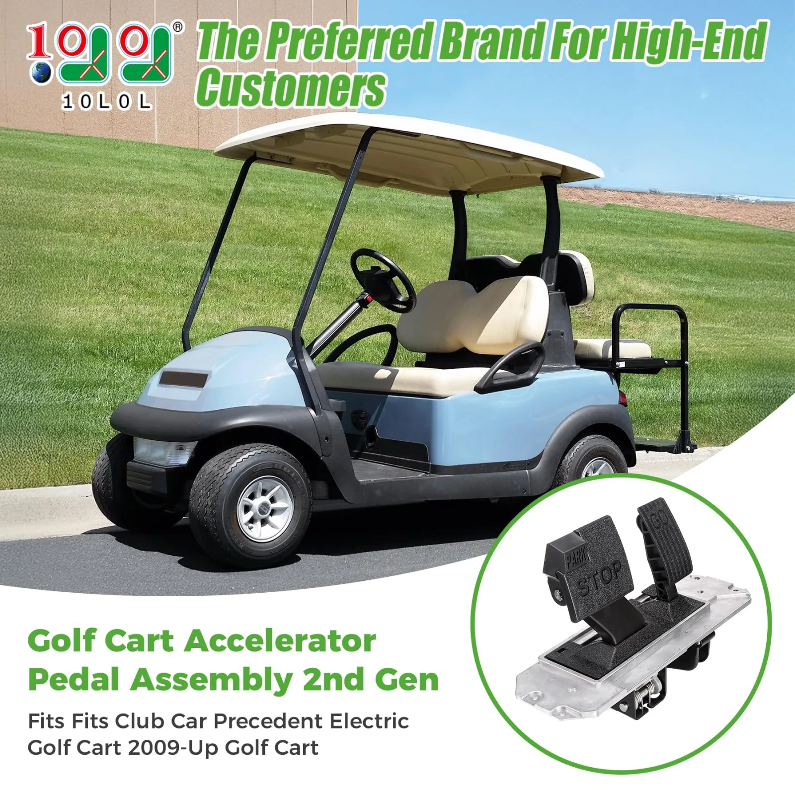 10L0L Accelerator Pedal Assembly for Club Car Precedent & Tempo image 2