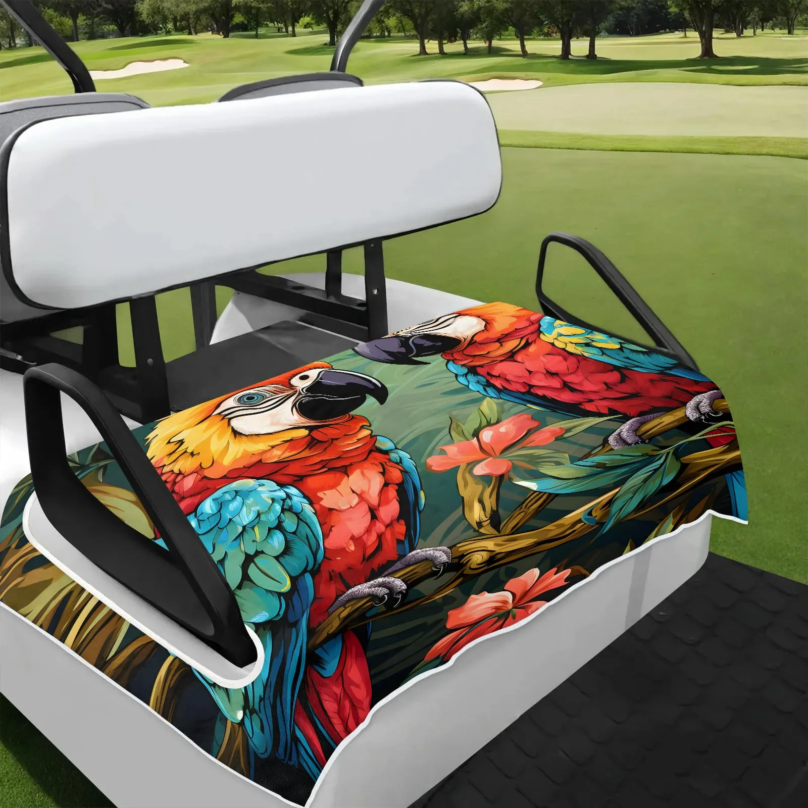 Tiveruda Golf Cart Seat Cover for Double Seats 51 x 31 in