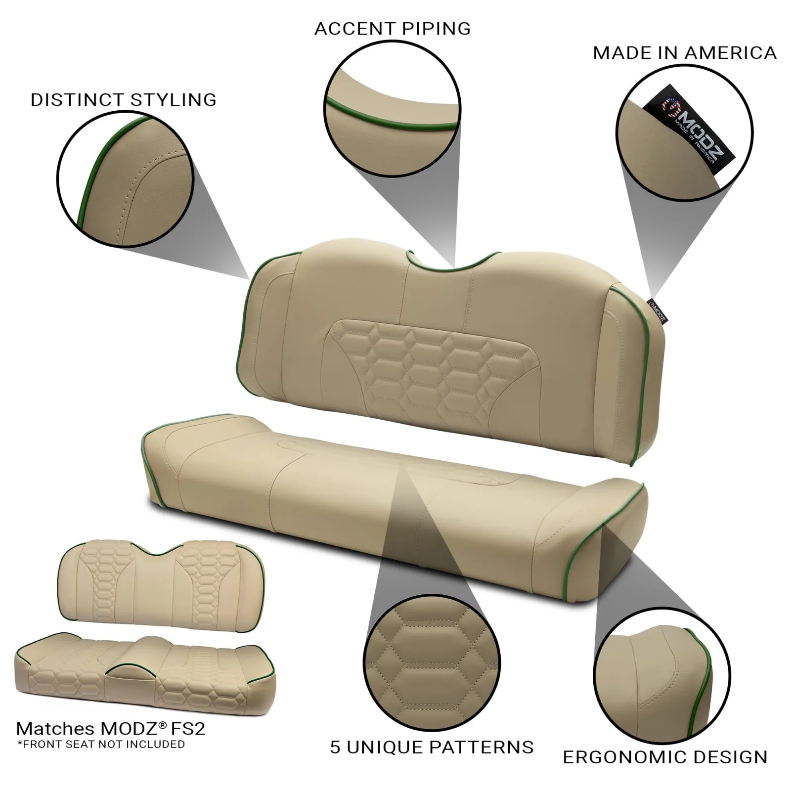 MODZ RSC2 Rear Seat Cushion for Flip4 and Onward Kits image 2