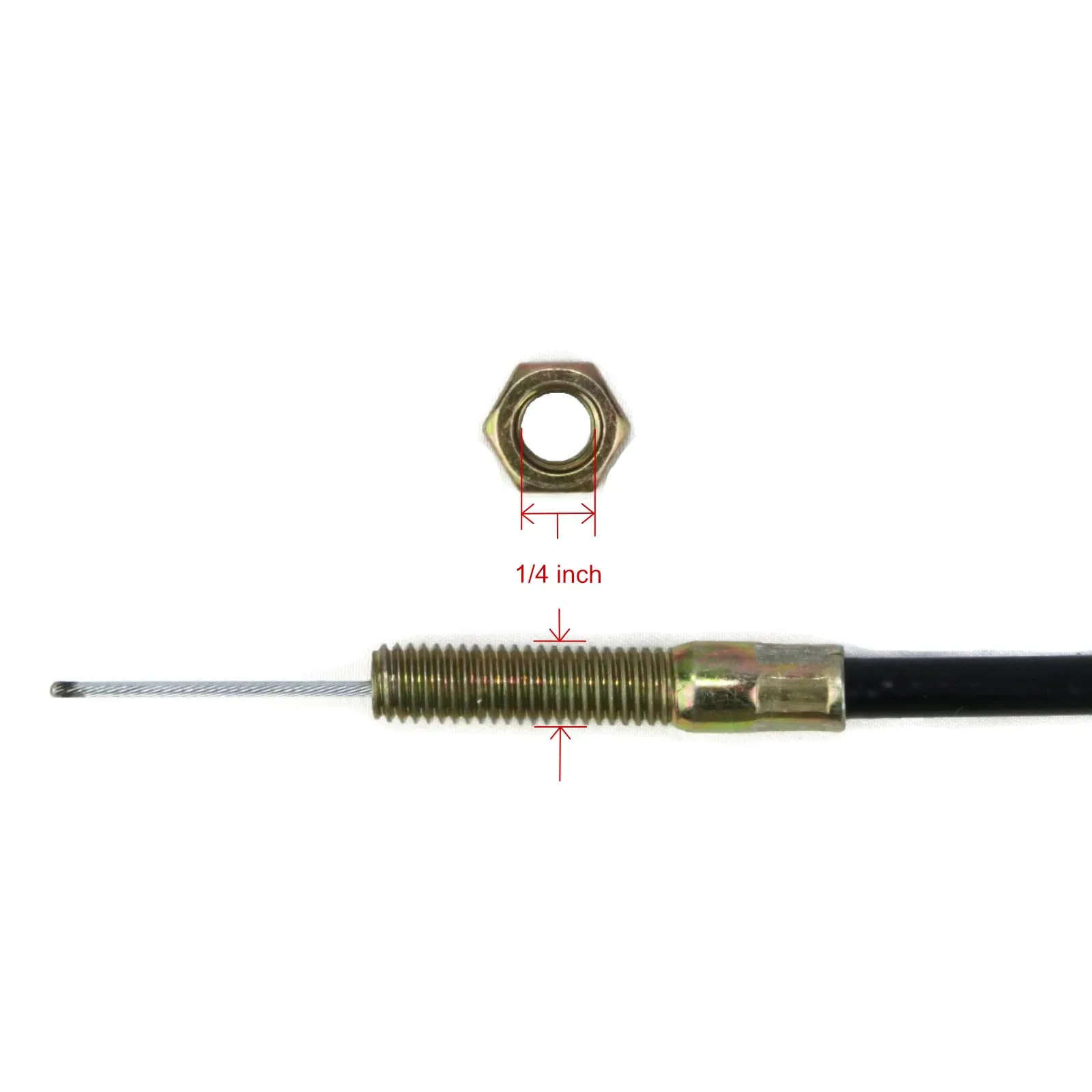 The ROP Shop 32-Inch Golf Cart Choke Cable 101370_4 image 3