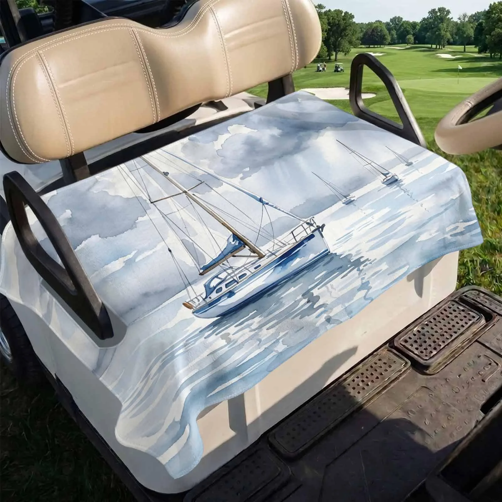 Trosturdspn Golf Cart Seat Cover Towel, 51 x 31 in image 4