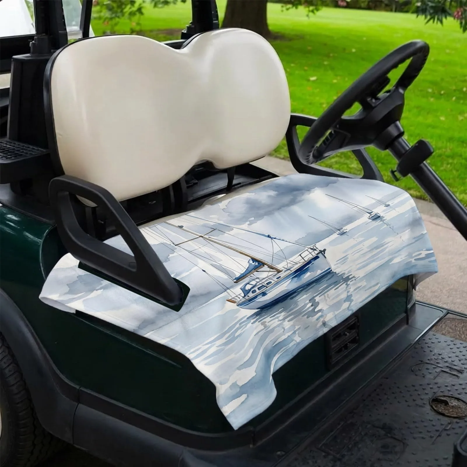 Trosturdspn Golf Cart Seat Cover Towel, 51 x 31 in