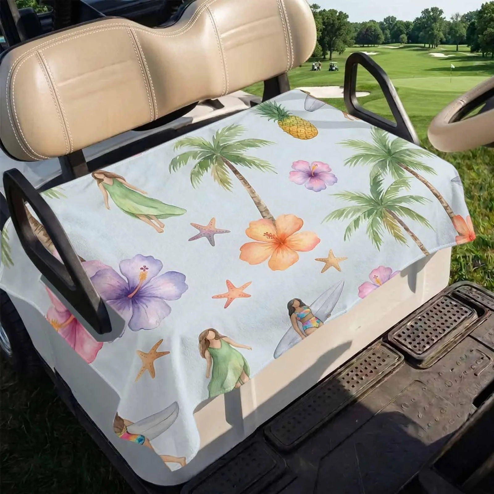 Trosturdspn Coastal Beach Golf Cart Seat Cover 51 x 31 image 4