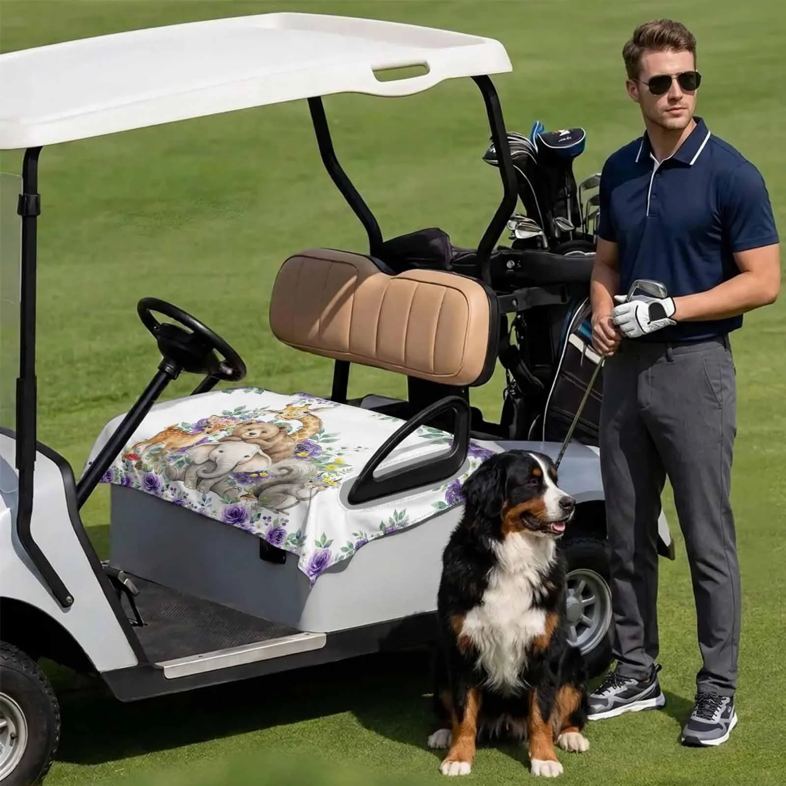 DecorLovee Golf Cart Seat Cover for 2-Seater Carts, 51 x 31 in image 3
