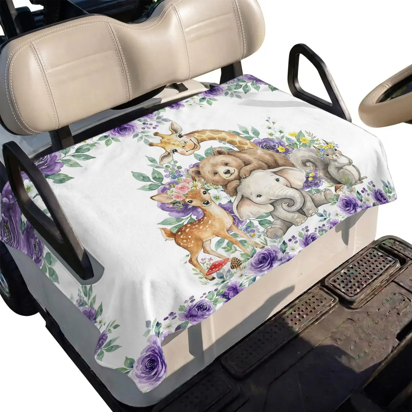 DecorLovee Golf Cart Seat Cover for 2-Seater Carts, 51 x 31 in