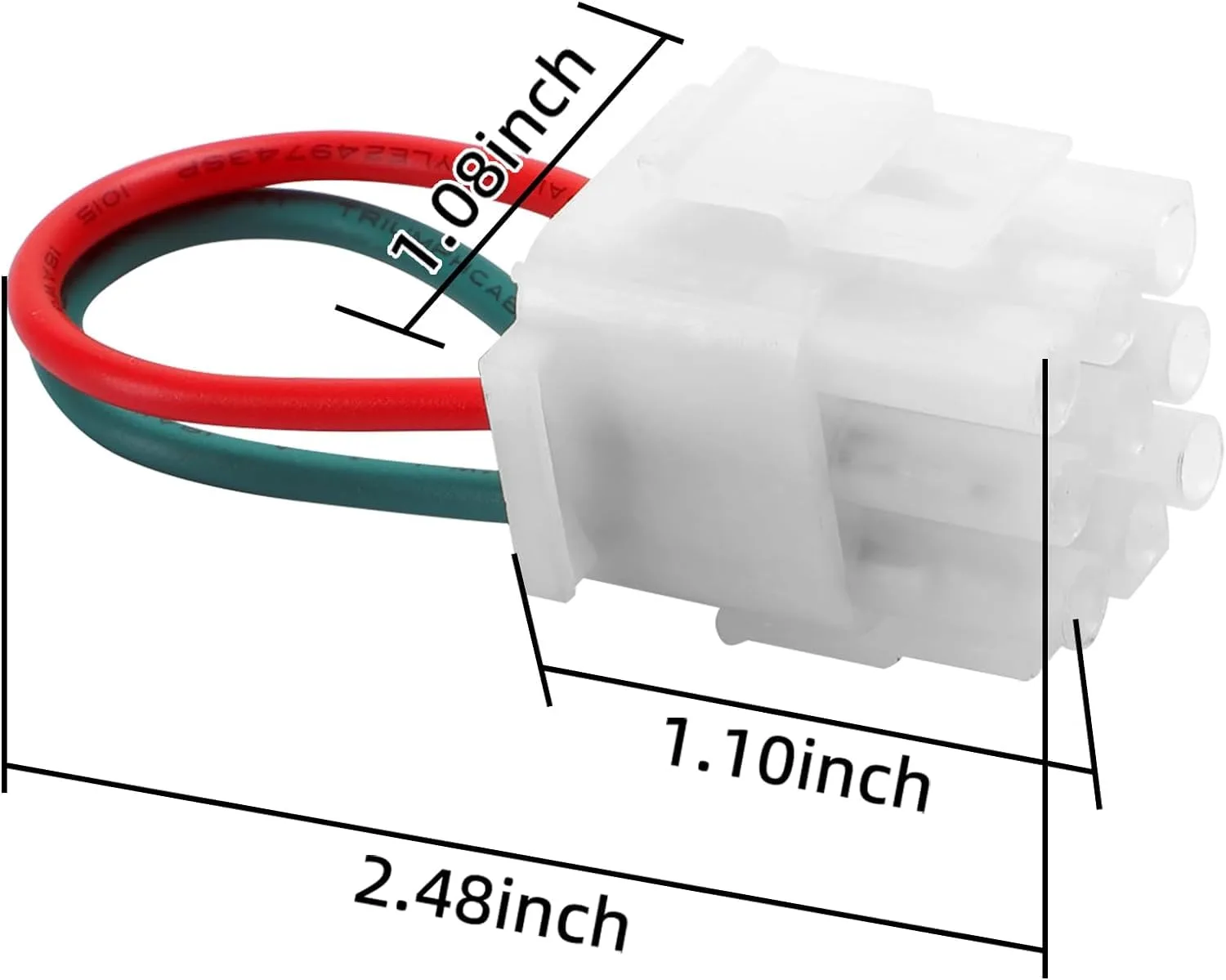 10L0L Jumper Run Plug for E-Z-GO RXV Electric Carts image 4