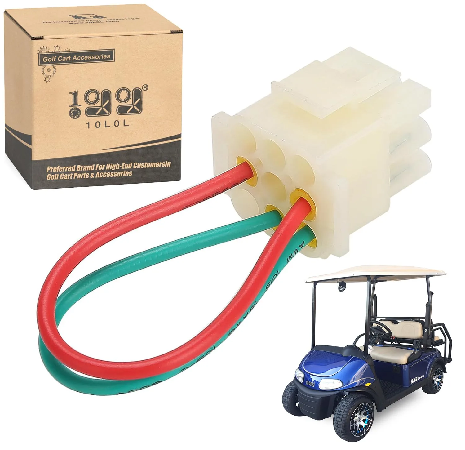 10L0L Jumper Run Plug for E-Z-GO RXV Electric Carts