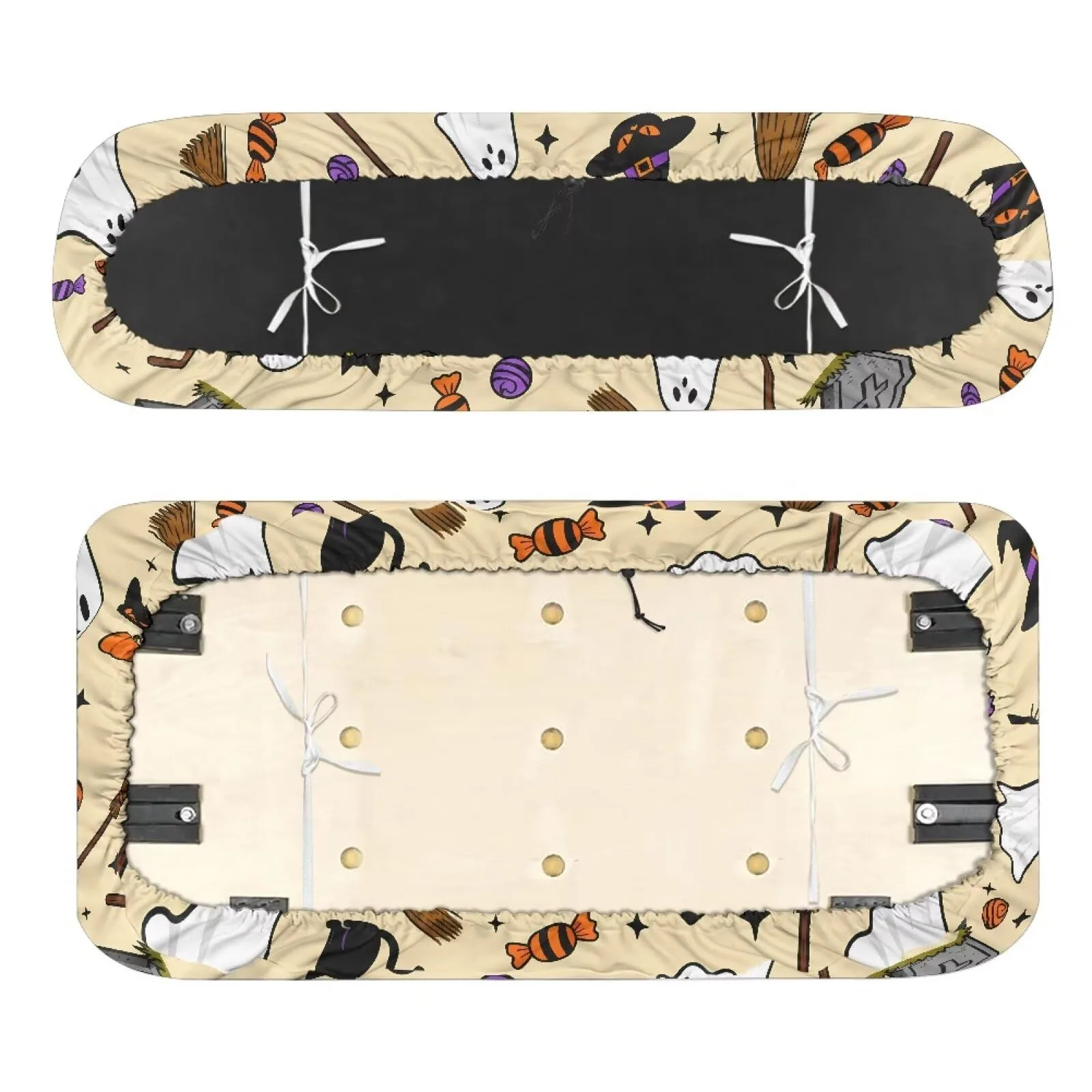 Quidrwyo Ghost Cat Golf Cart Seat Cover Set image 2